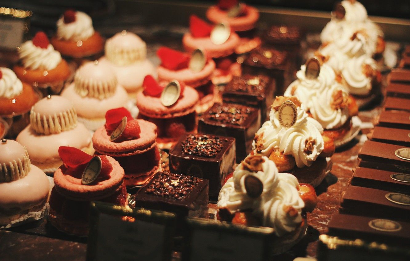 Wallpaper chocolate, strawberry .goodfon.com