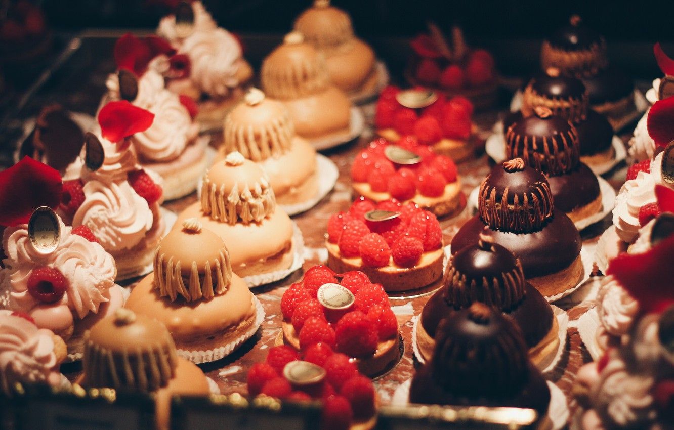 Wallpaper chocolate, strawberry .goodfon.com