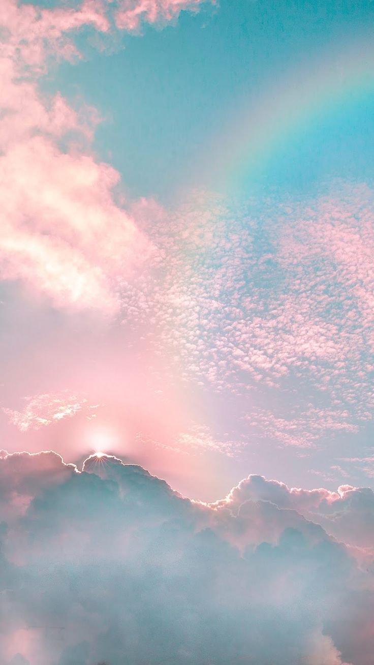 Rainbow in the sky - #rainbow #sky #wallpaper - #Rainbow #riqueza #sky # Wallpaper. Rainbow wallpaper, Unicorn wallpaper, Galaxy wallpaper