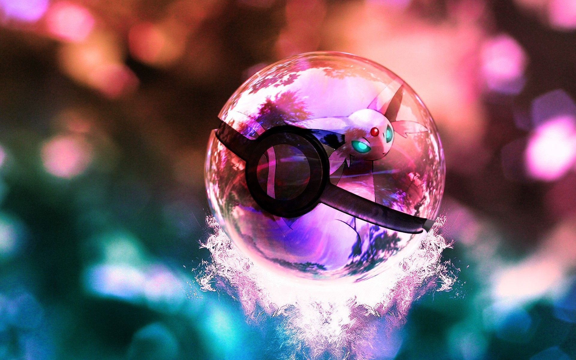 Pokemon poke balls 3D wallpaper .com