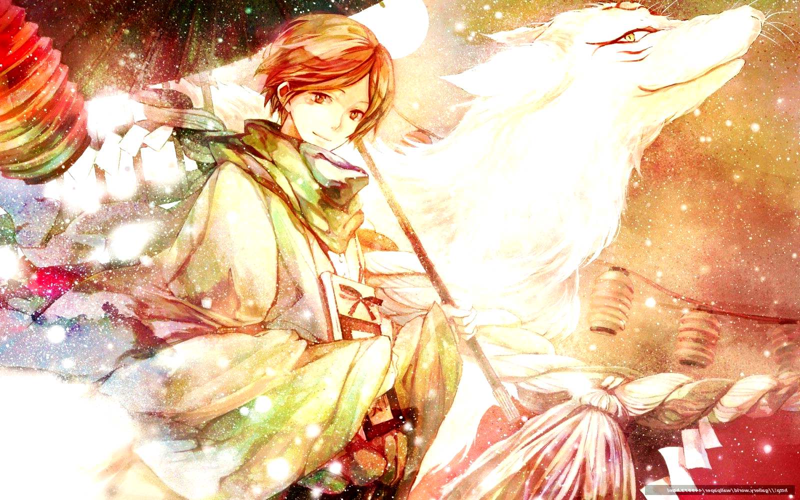 Download wallpaper Art, anime, Natsume .com