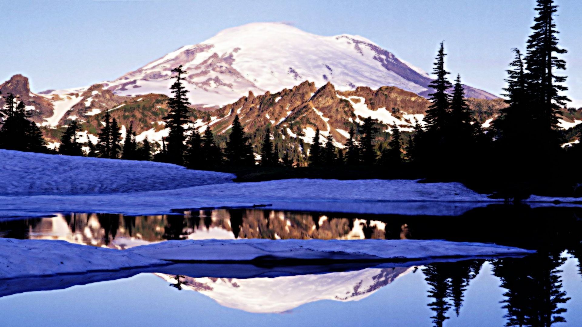 Winter, lake, wallpaper, mountain .desktopwallpaperhd.net