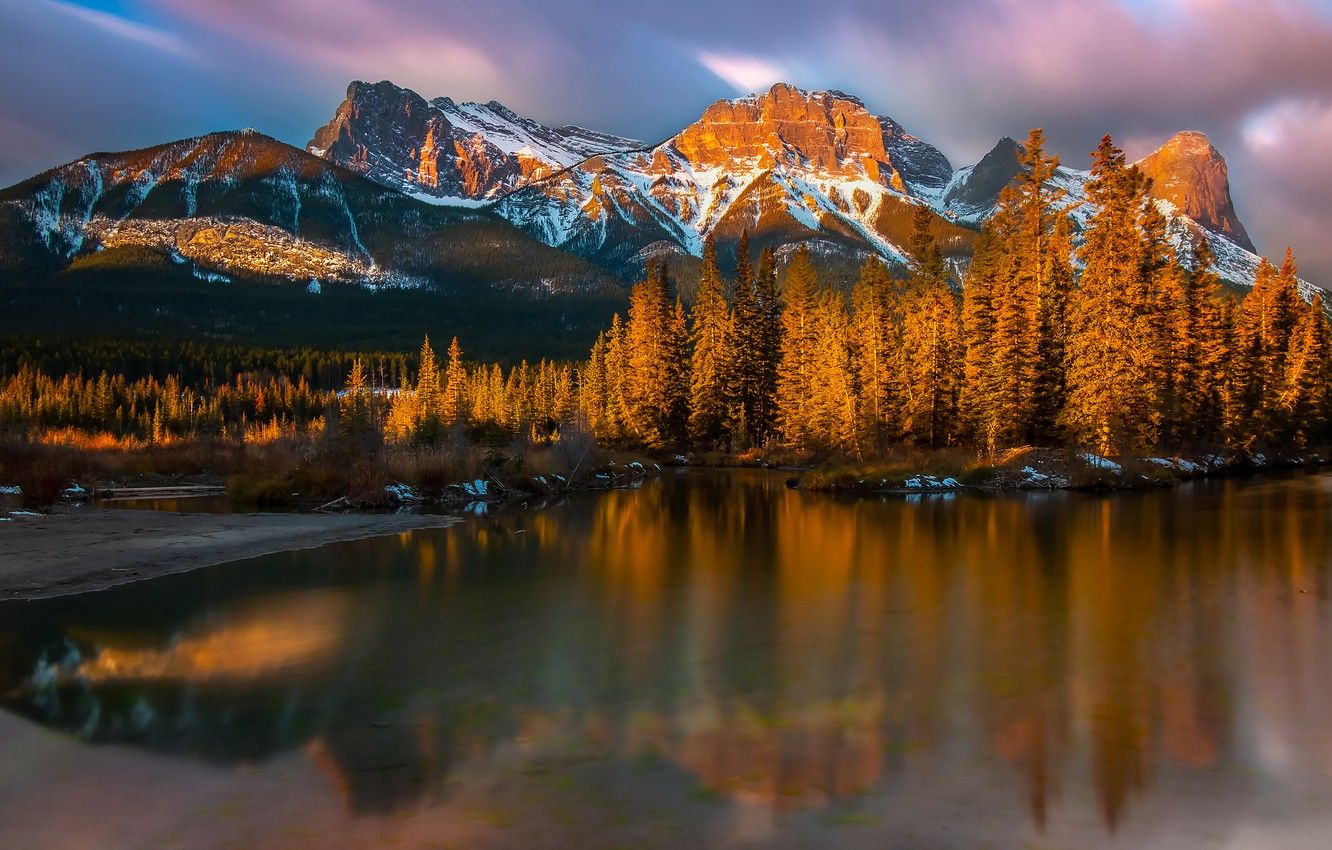 Wallpaper winter, autumn, forest .goodfon.com