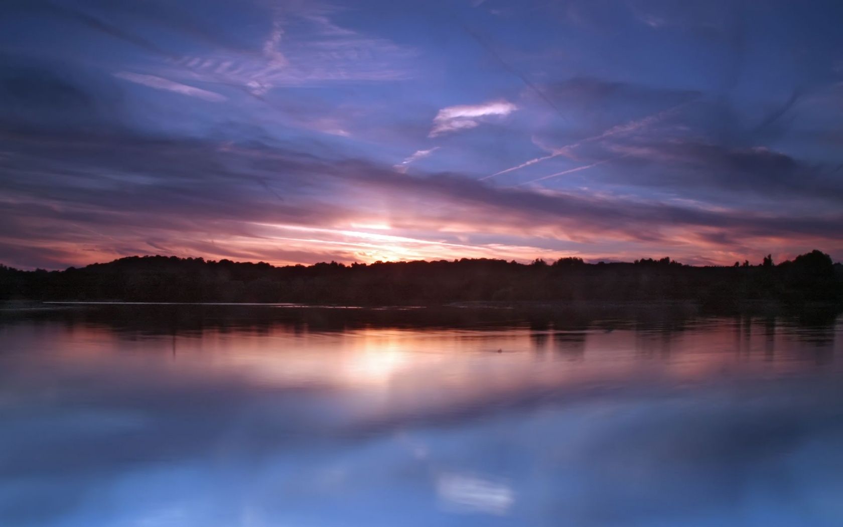 Sunset lake wallpaper. Sunset lake