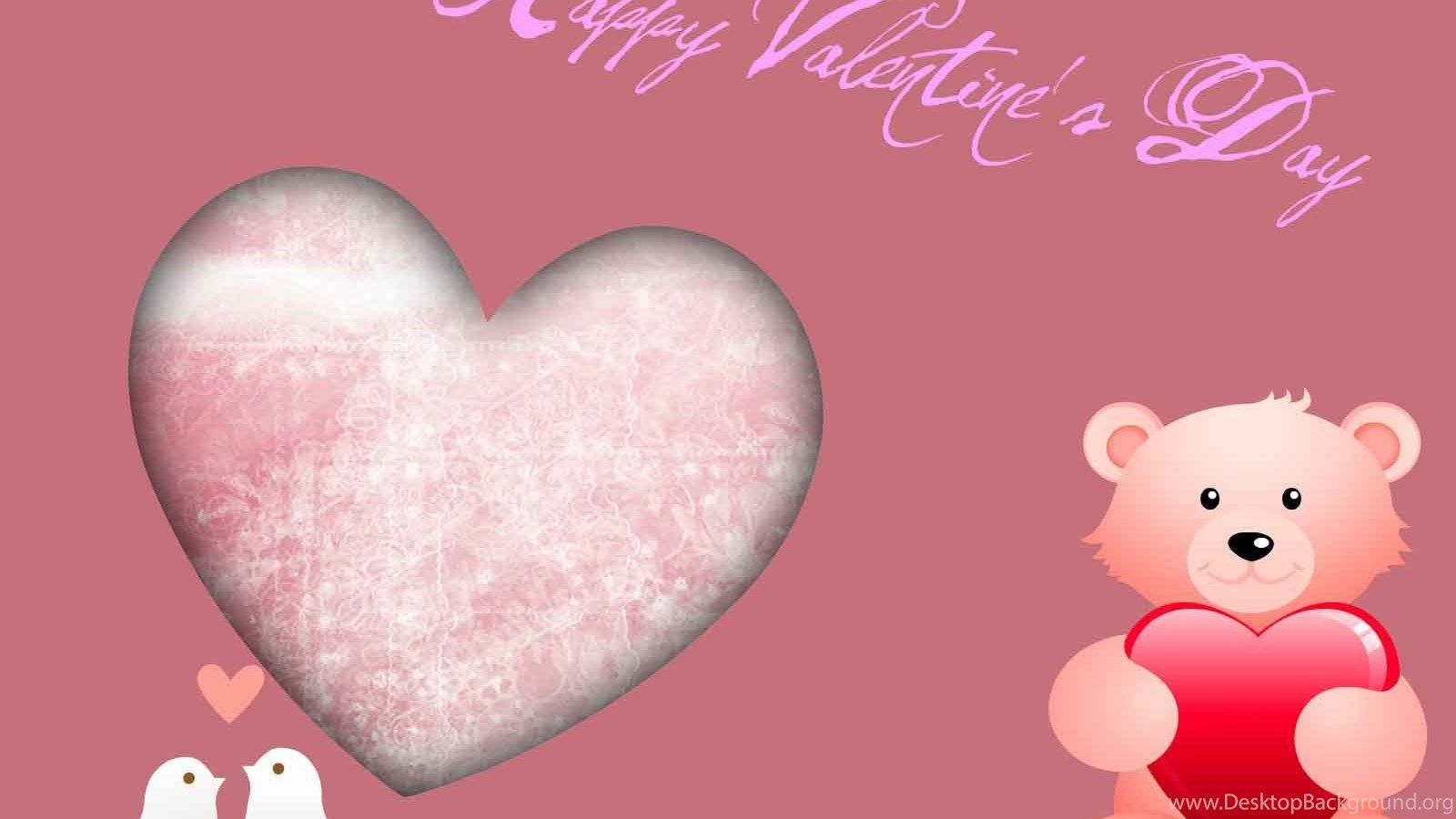 Cute Pink Teddy Bear Wallpaperdesktopbackground.org