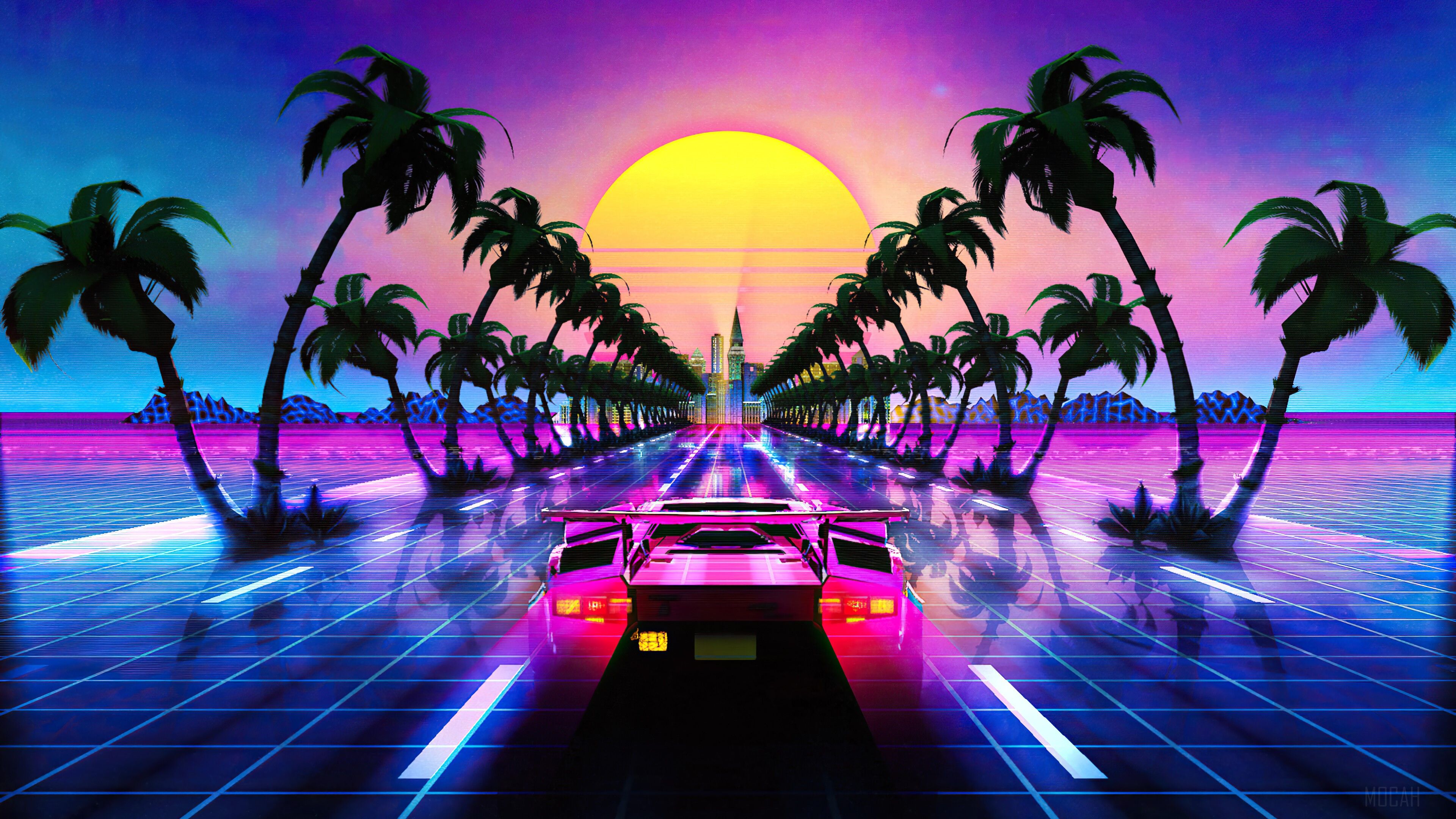 Synthwave Car Wallpapers - Wallpaper Cave