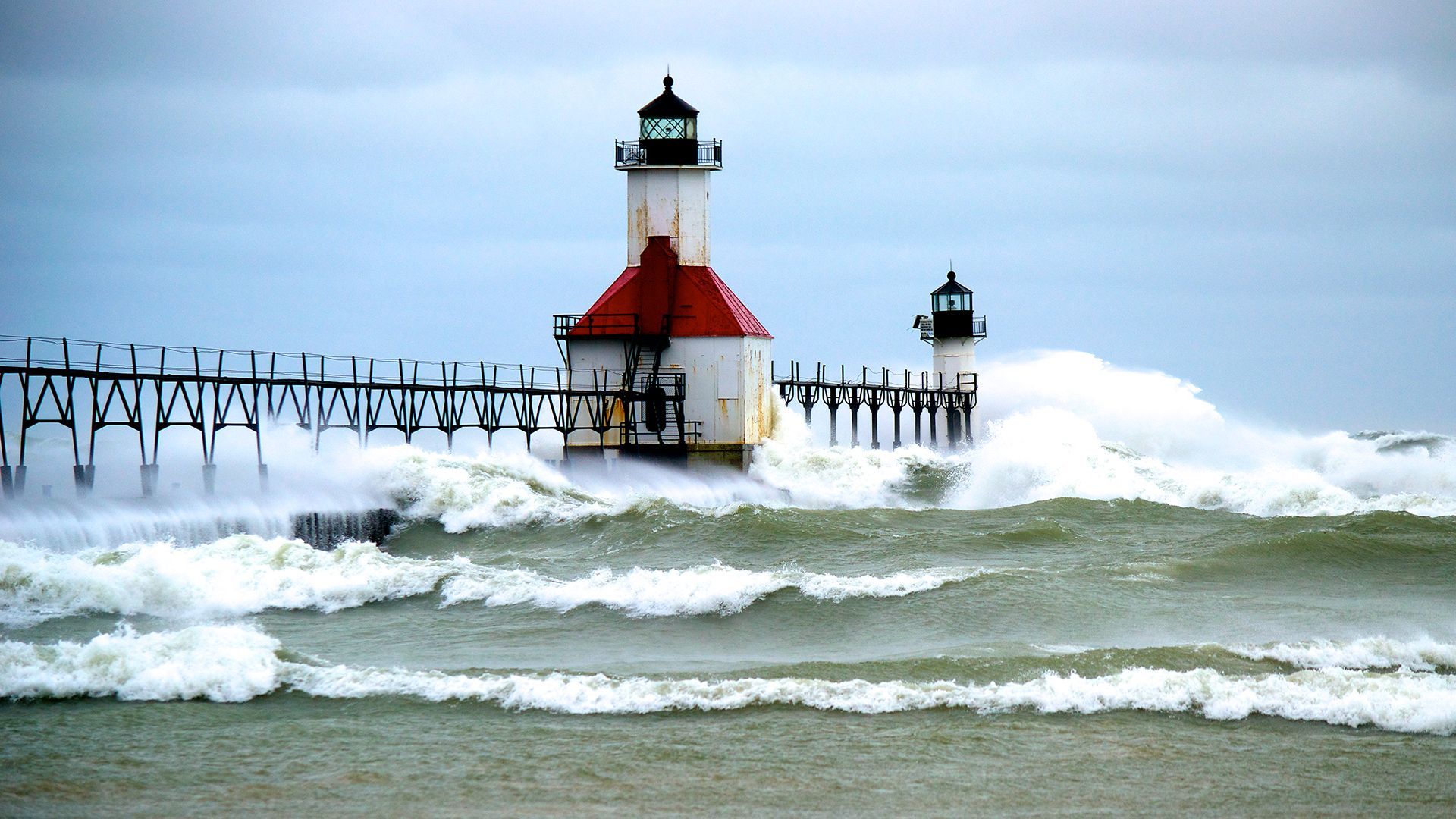 Lighthouse, St joseph, Beach wallpaper.com