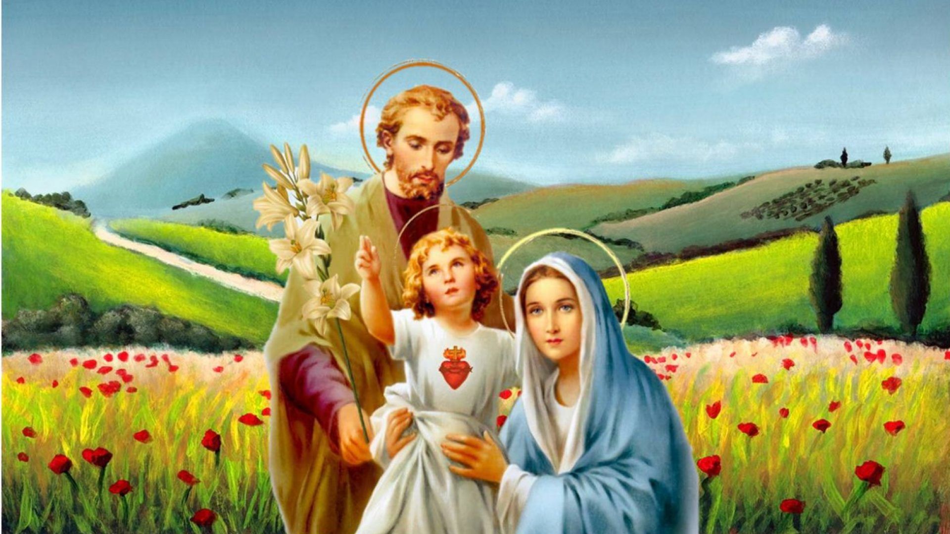 Jesus Mary Joseph Image Download HD Wallpaper
