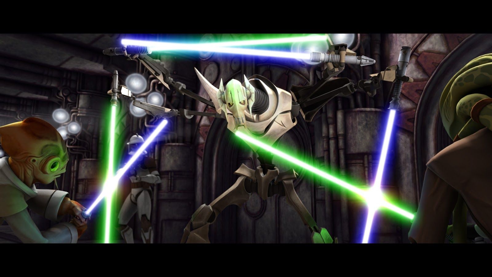 Kit Fisto And The Lair Of Grievous .scribbles World.blogspot.com
