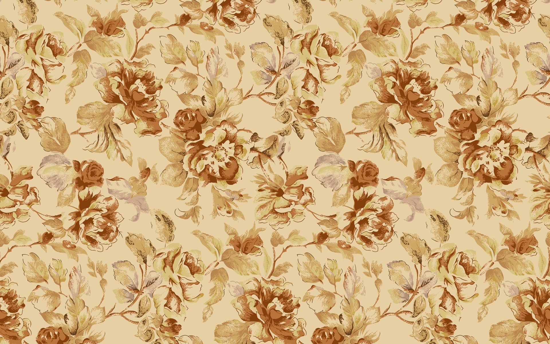 Floral Vintage Wallpaper in PSD .freecreatives.com