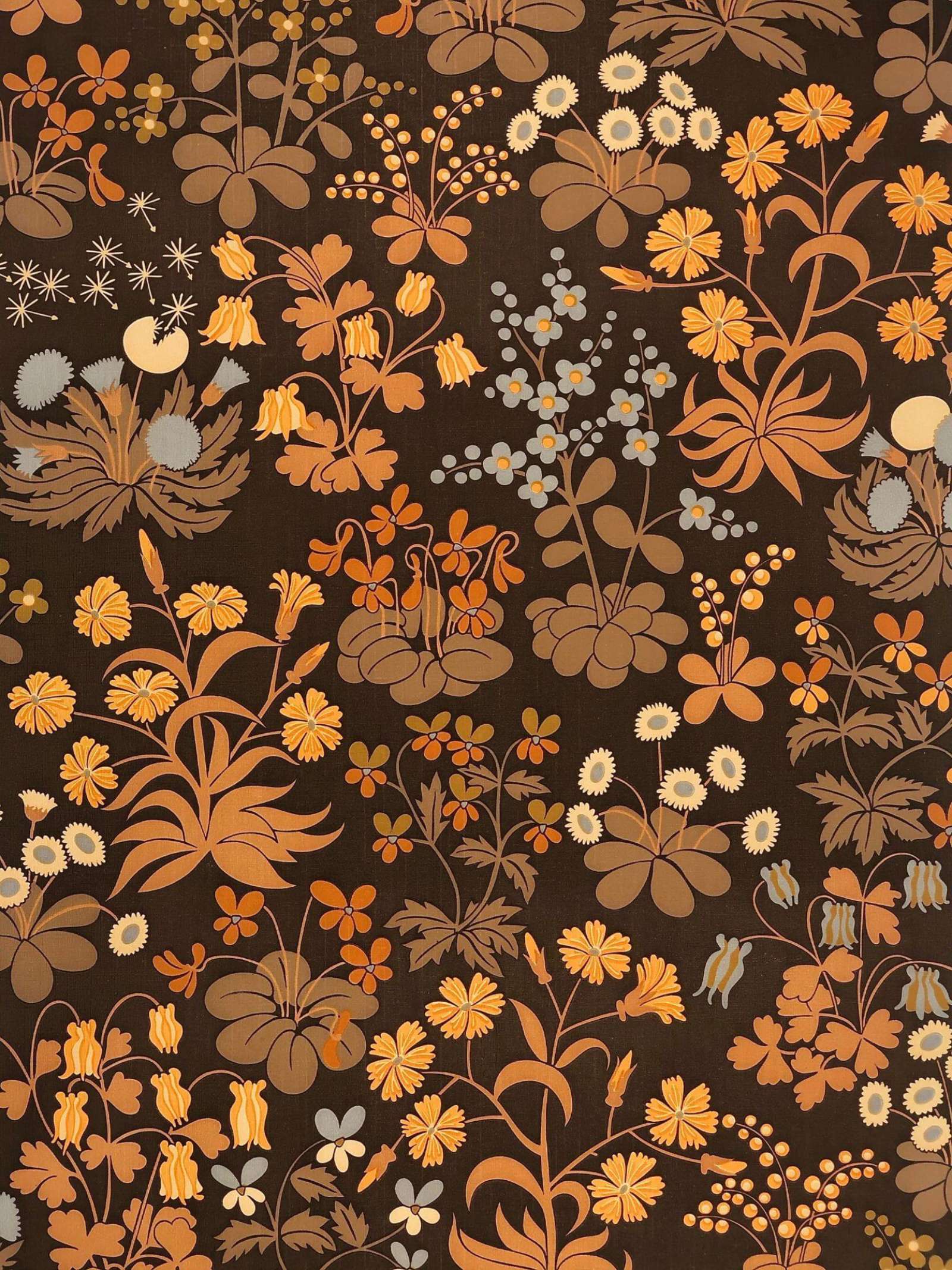 Vintage Brown Botanical Wallpapervintagewallpaper.com · In stock