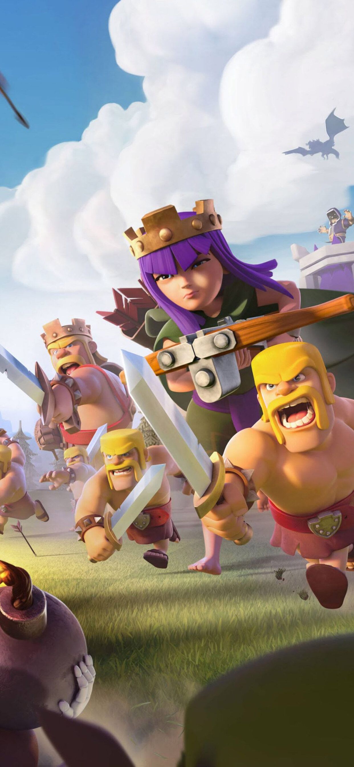 Clash Of Clans 2017 iPhone XS .hdqwalls.com