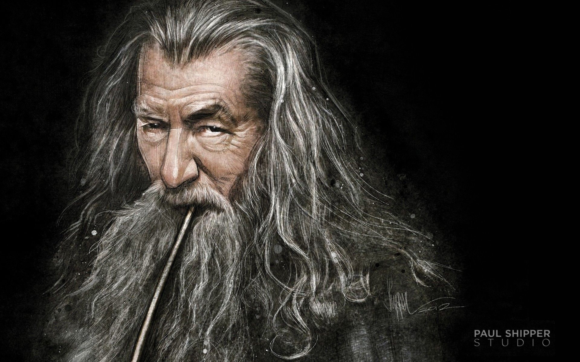paintings, Gandalf, The Hobbit, Ian .sf.co.ua
