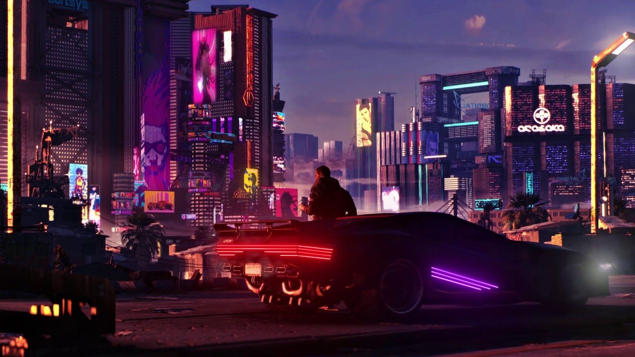 Cyberpunk 2077, City, Night, V, Car, 4K,3840x2160, Wallpaper