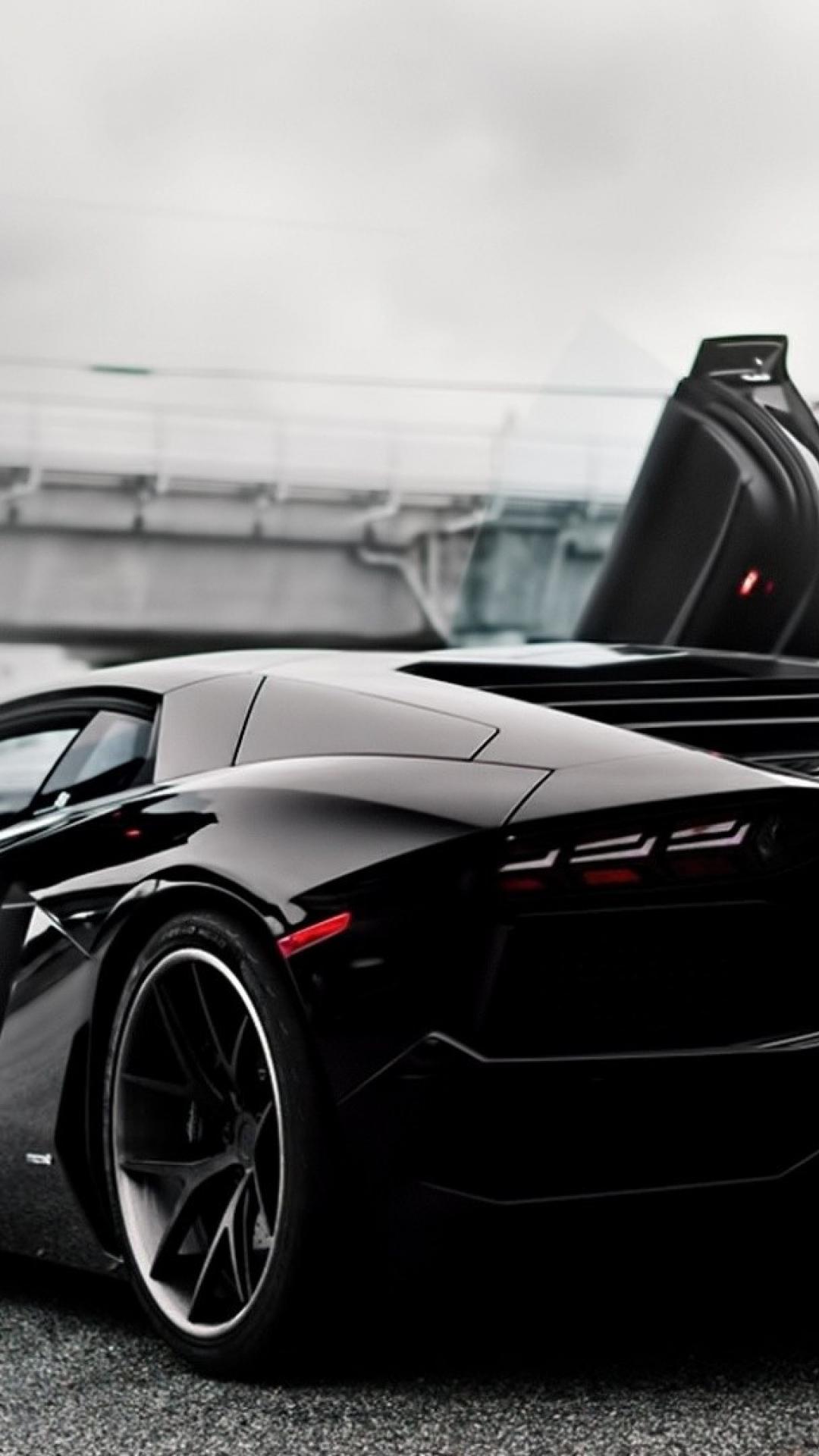 Car Lamborghini Aventador Black HD Car Wallpaper 1080p