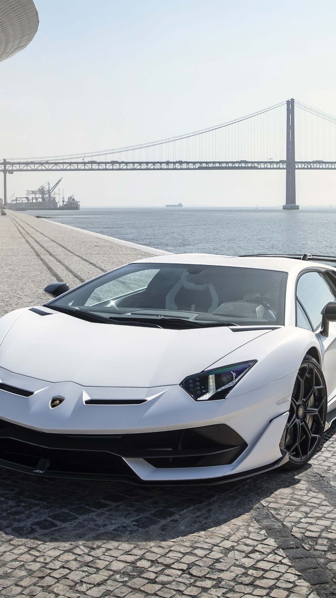 Lamborghini Aventador SVJ, white Lisbon .com