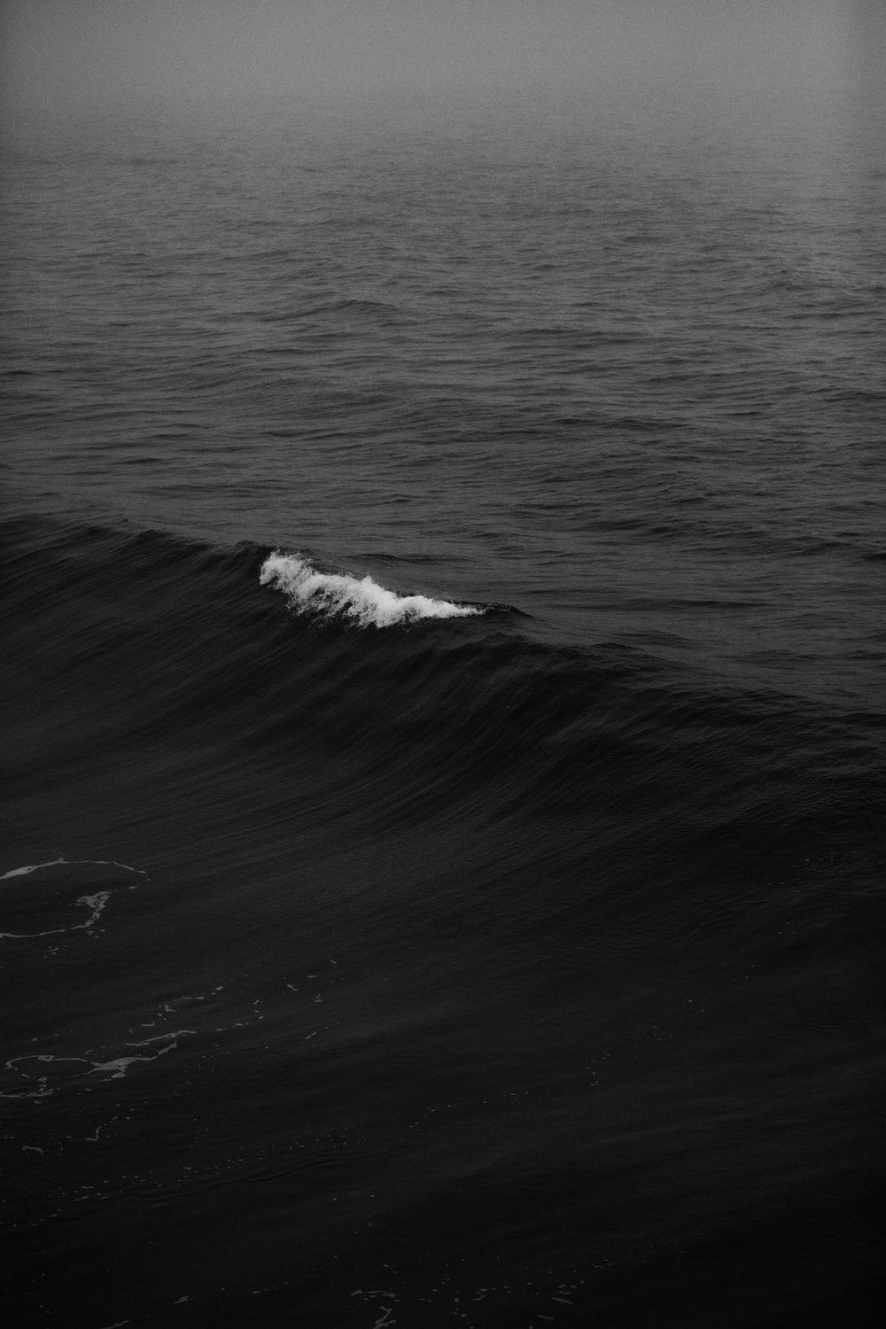 Black And White Ocean Waves Wallpaperwalpaperlist.com