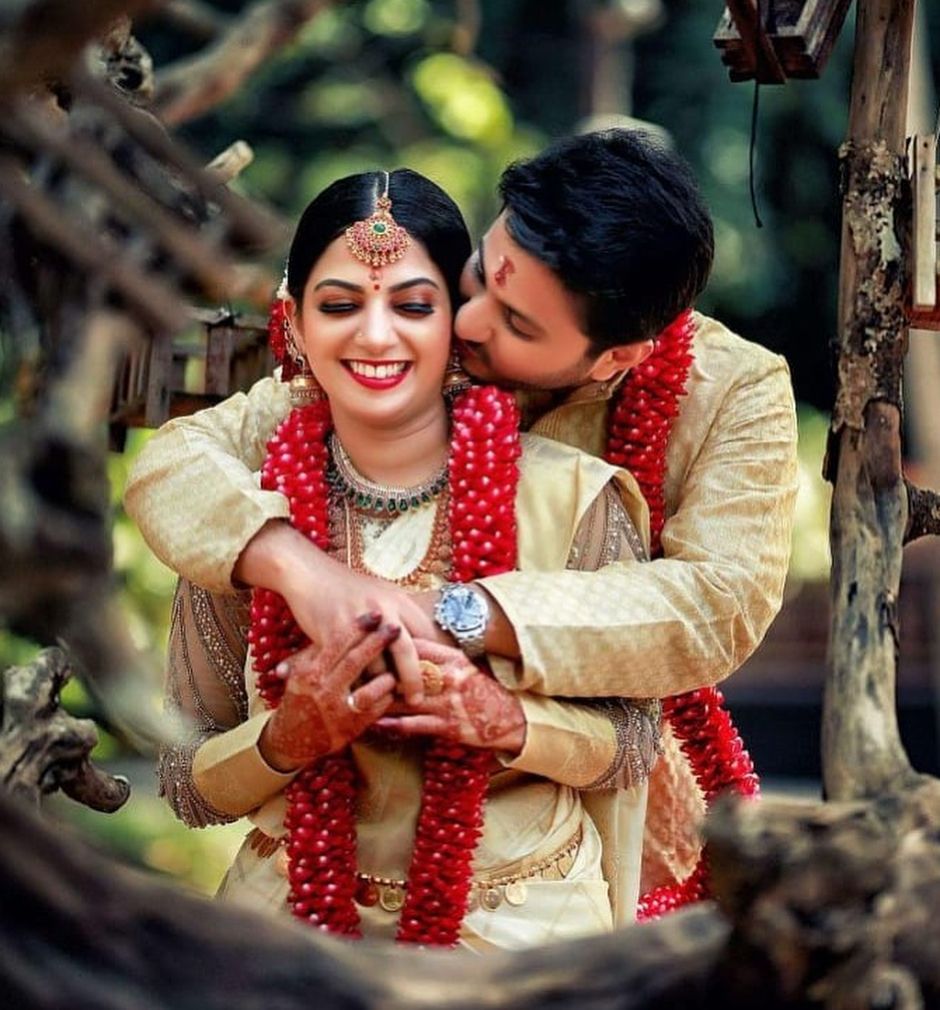 Romantic couple pic | Indian wedding poses, Marriage poses, Bride groom  poses