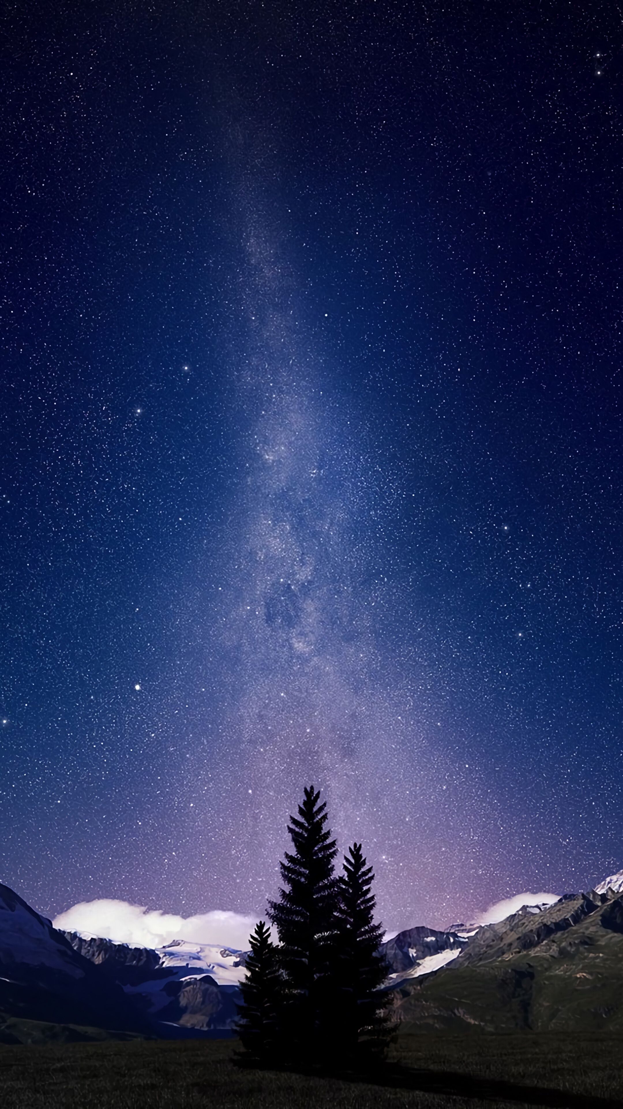 Night, Sky, Stars, Mountain, Scenery, Landscape, 4K phone HD Wallpaper, Image, Background, Photo and Picture. Mocah HD Wallpaper