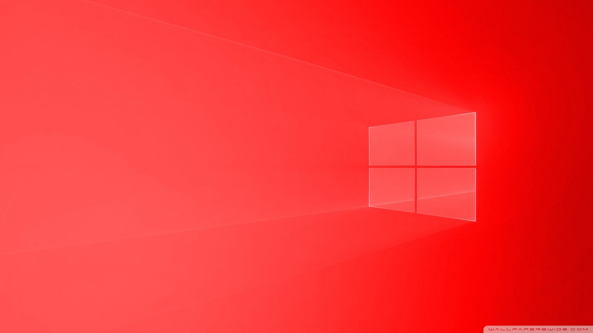 Full HD Red Windows 10 Wallpaperwalpaperlist.com