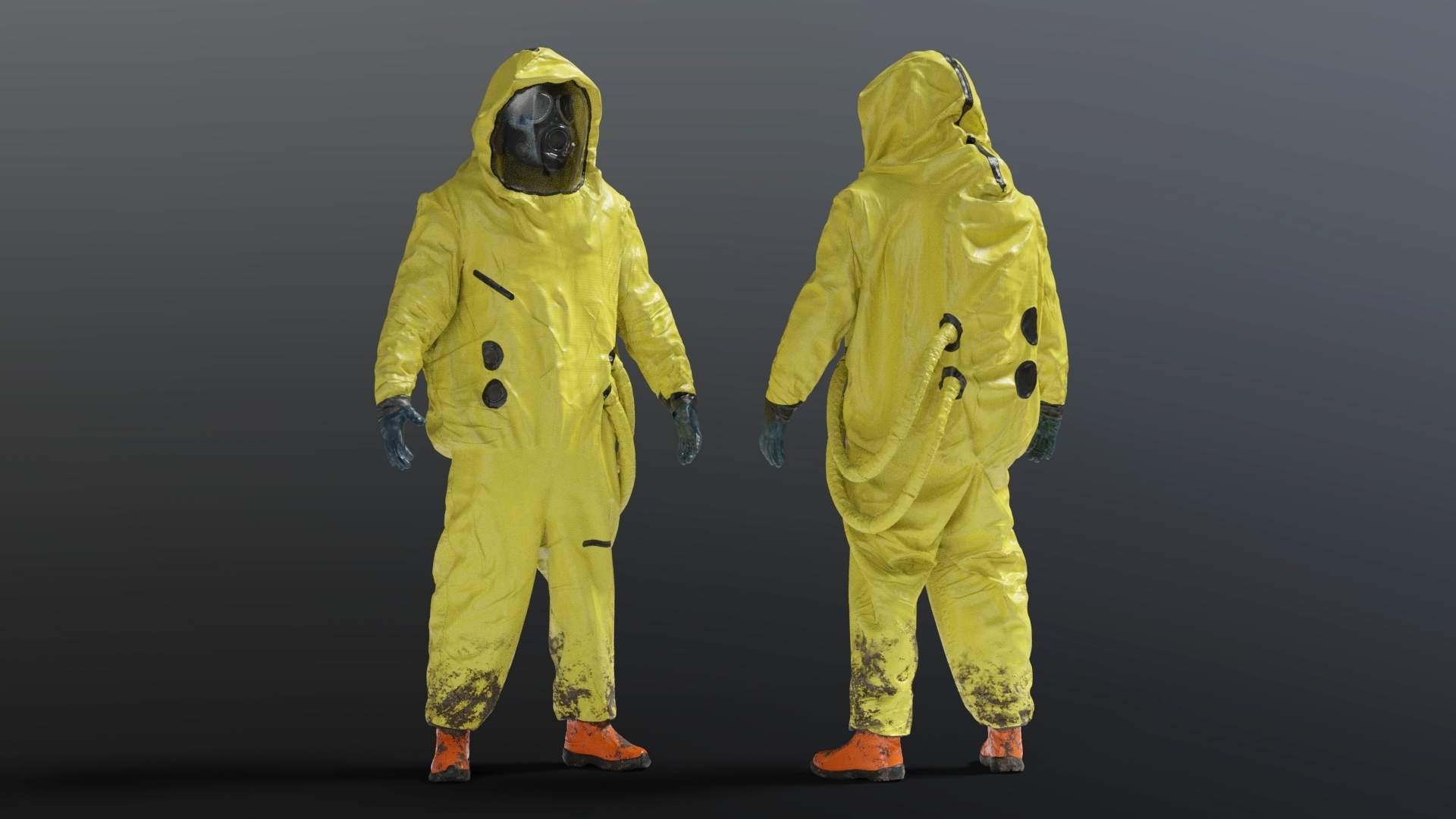 NBC Hazmat Suit 3D Modelrenderhub.com · In stock