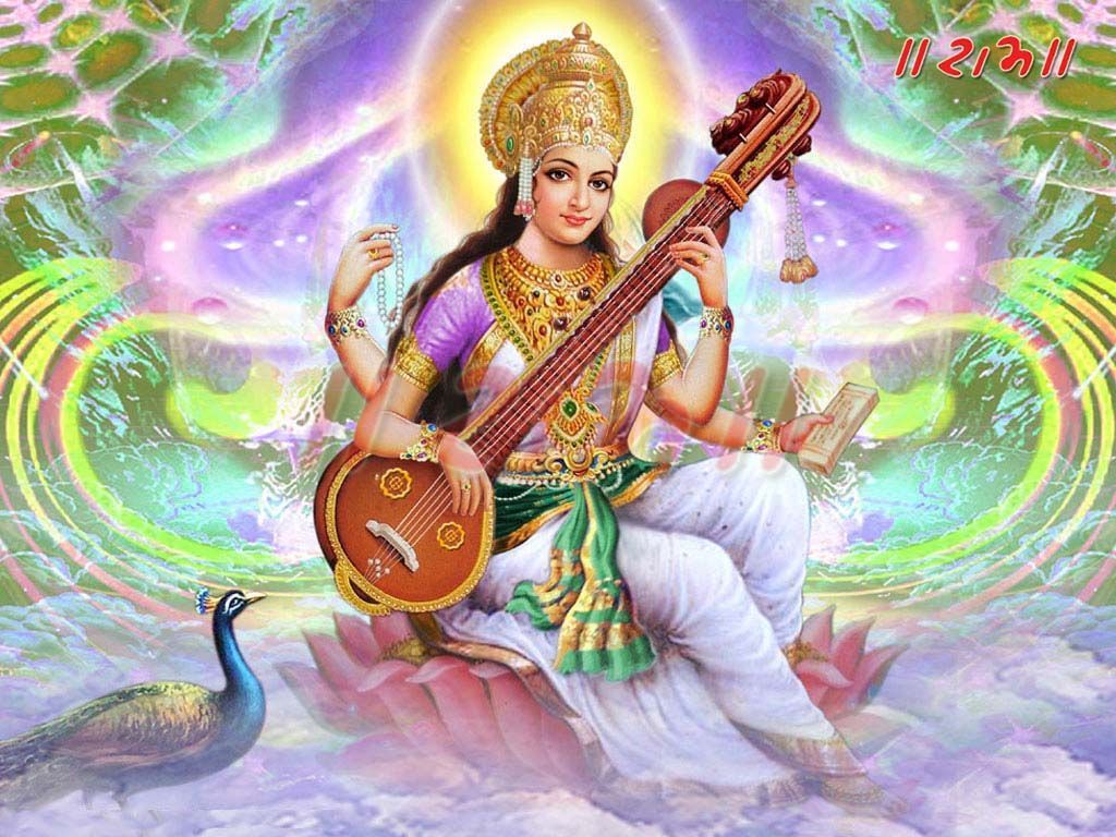 hindu goddess saraswati wallpapers | Wallpaper free download, Saraswati  picture, Saraswati photo