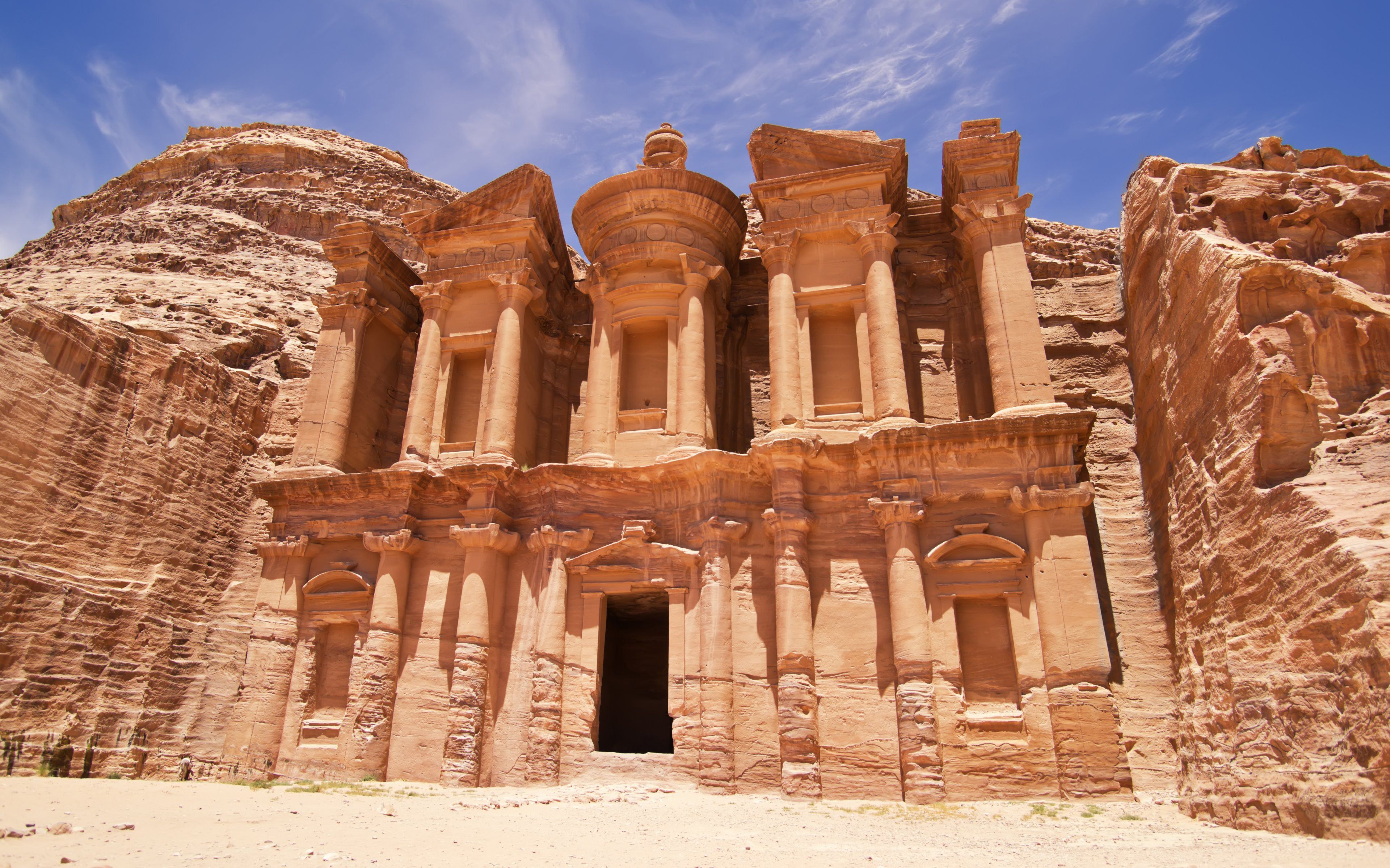 Monastery And Petra Jordan City Of .wallpaper13.com