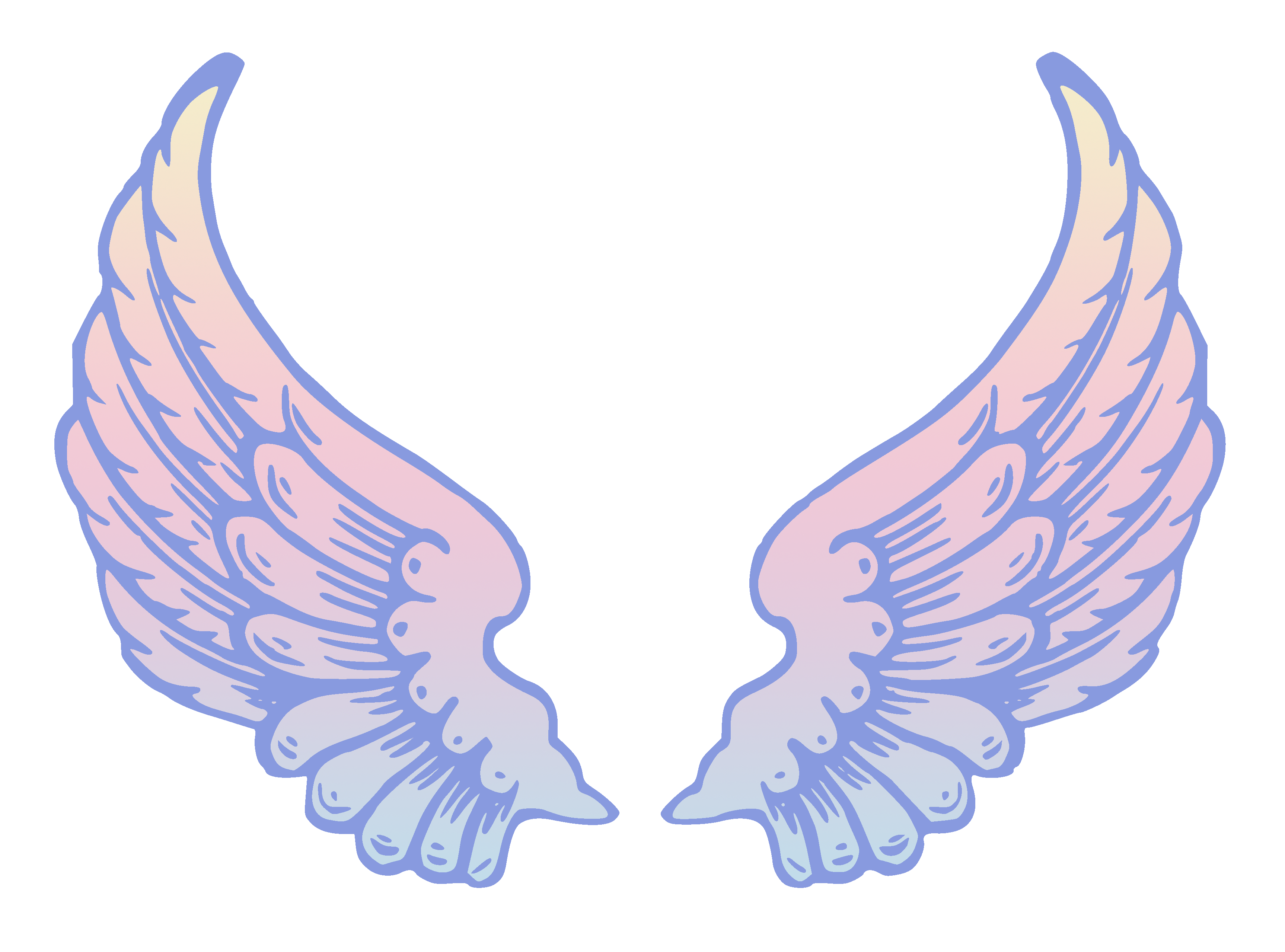 Halo Vector Cute Angel Wings .itl.cat