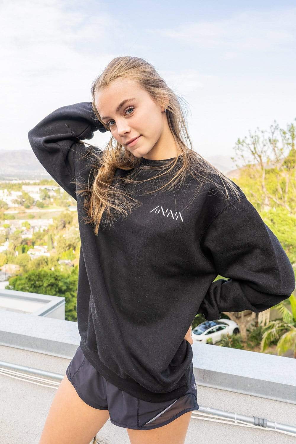 Anna Shumate Black Crewneck - Fanjoyfanjoy.co - Out of stock.