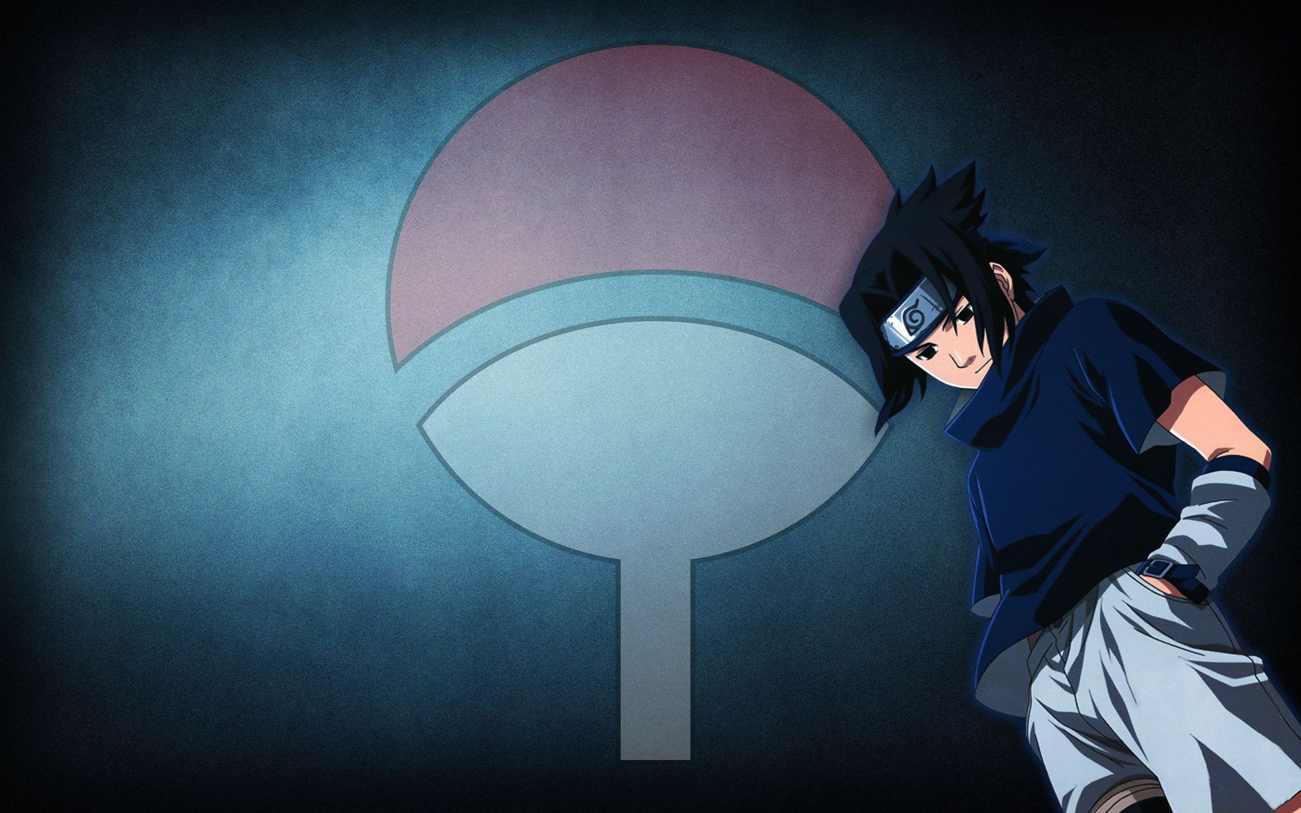Uchiha Sasuke, Blue, Standing, Anime .hdwallpaperim.com