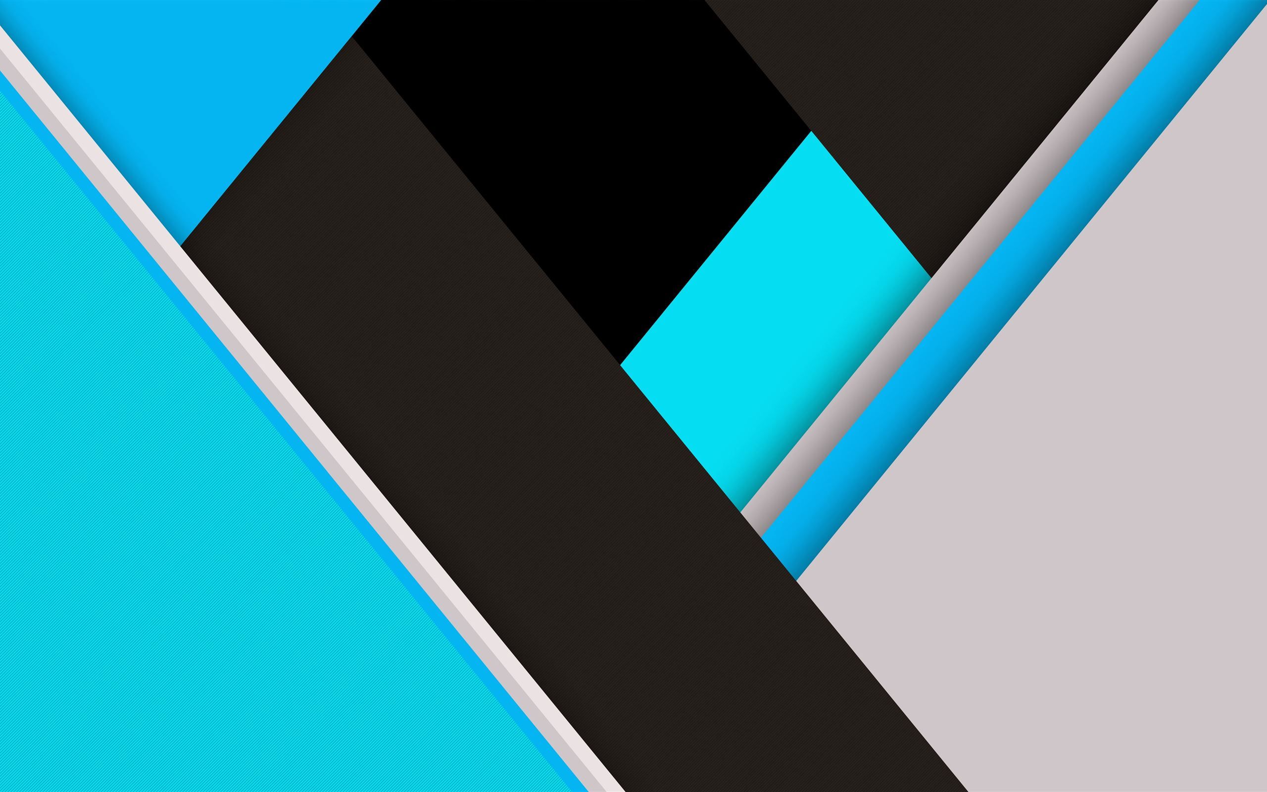 blue green material design abstract 8k