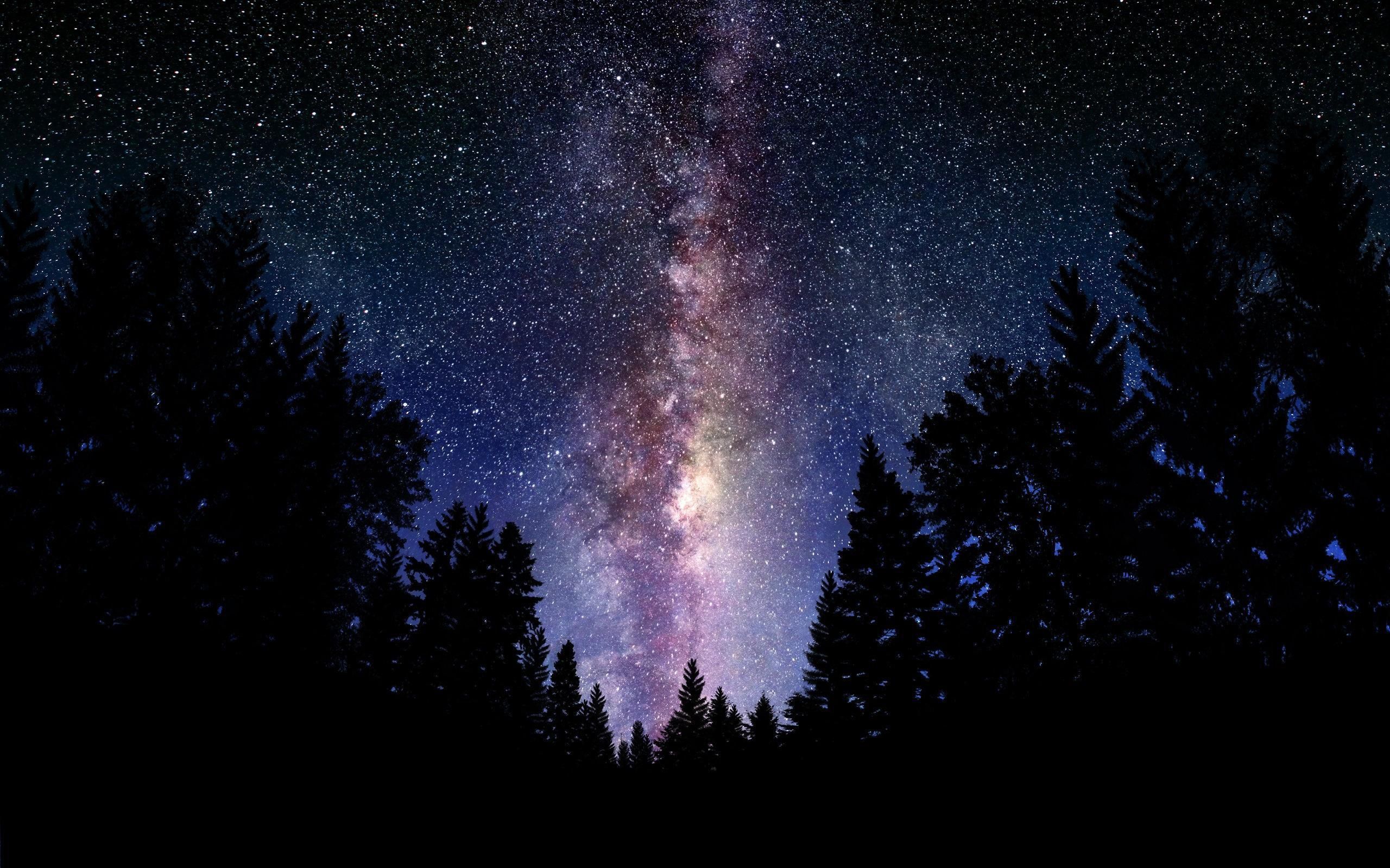 Aesthetic Galaxy Human Background Page .line.17qq.com
