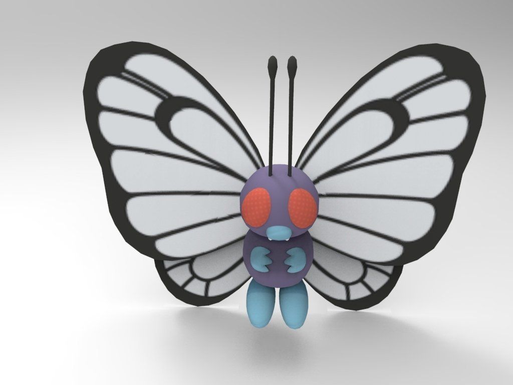 3D Printed Butterfree by 董彬文