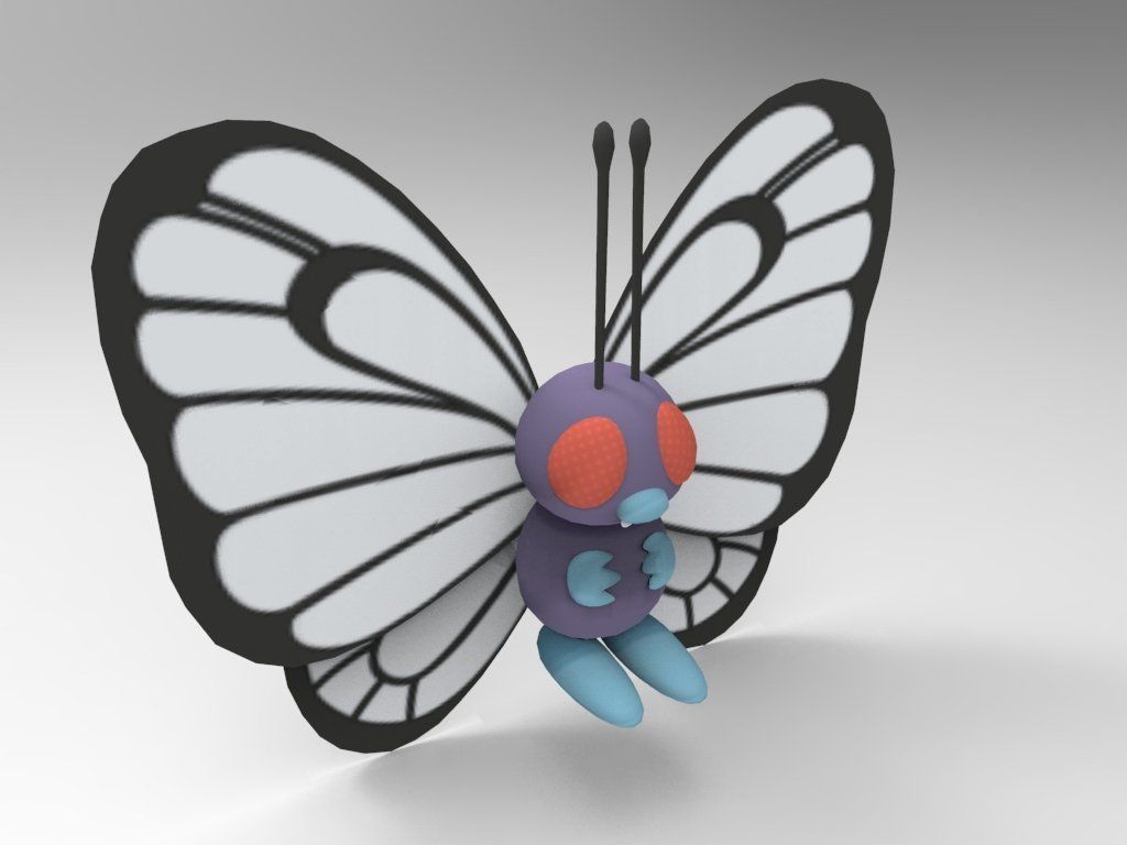 3D Printed Butterfree by 董彬文