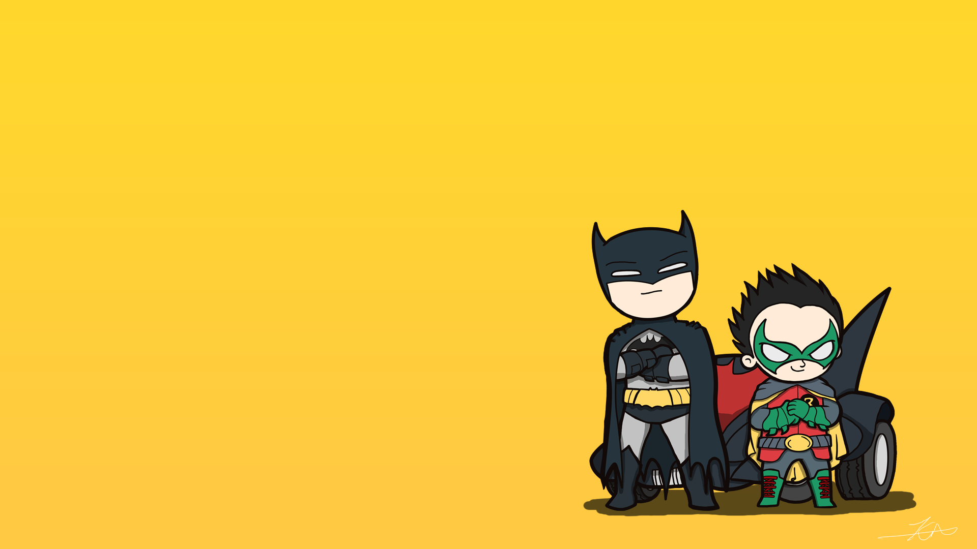 Batman and Robin Wallpaper I drew .reddit.com