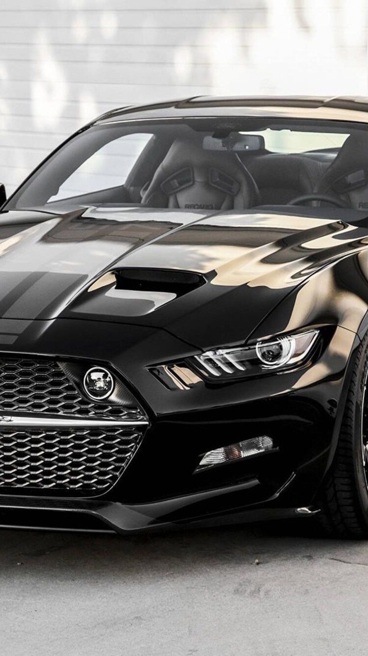 Ford Mustang GT Black iPhone 6 .hdqwalls.com