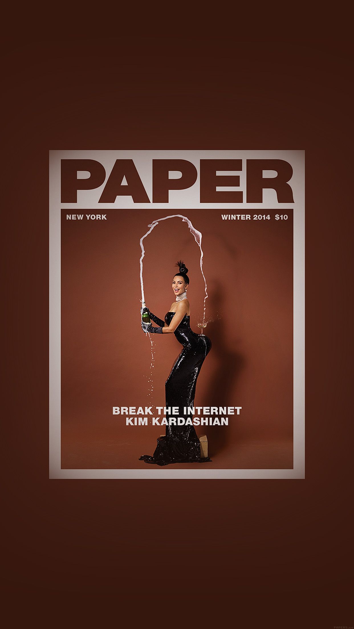 Kim Kardashian Paper Art Nude Iphone7papers.com