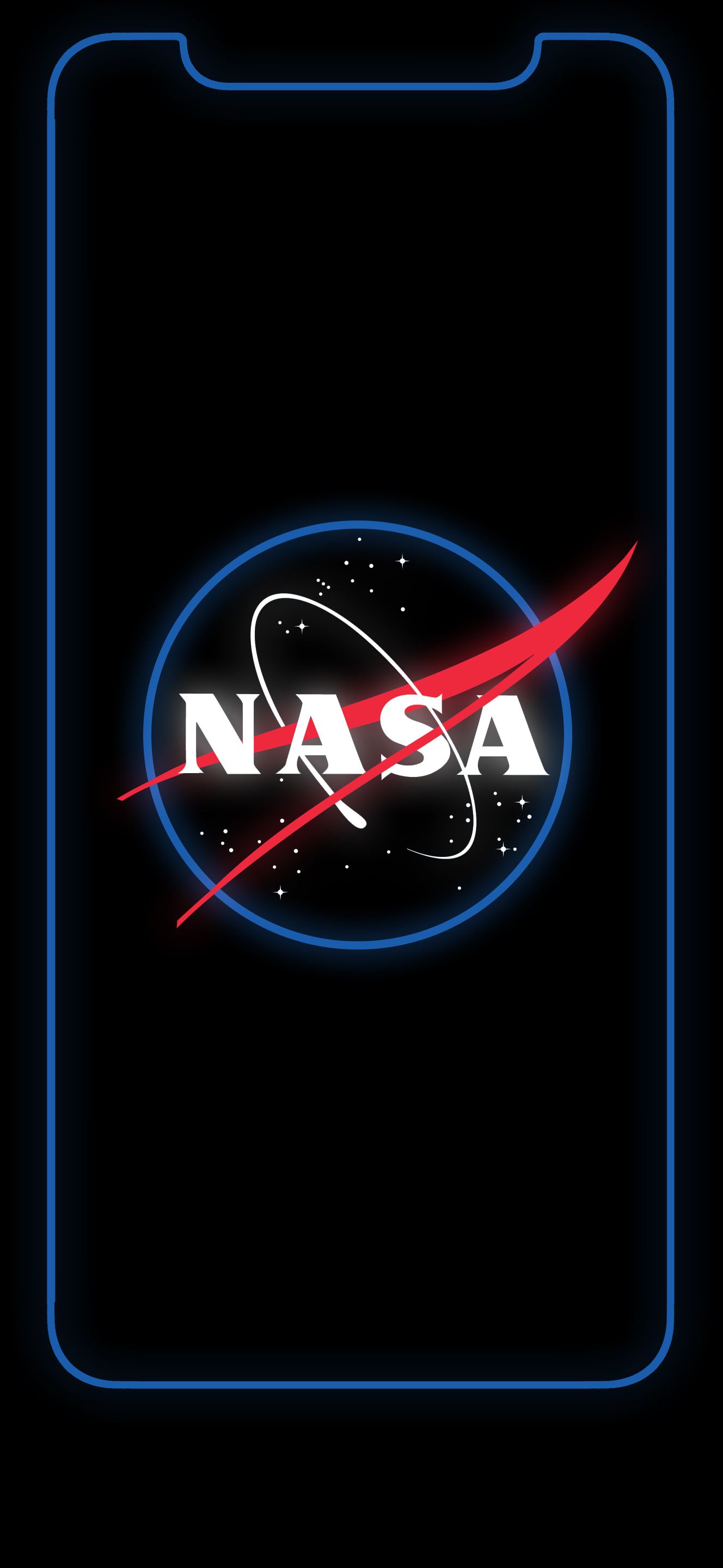 Neon NASA, Amoledbackgroundreddit.com
