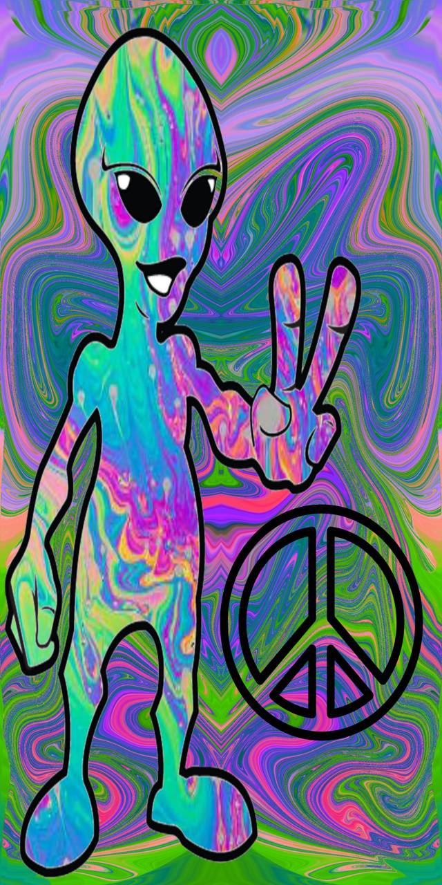 Psychedelic alien wallpaper by CFVJR .zedge.net