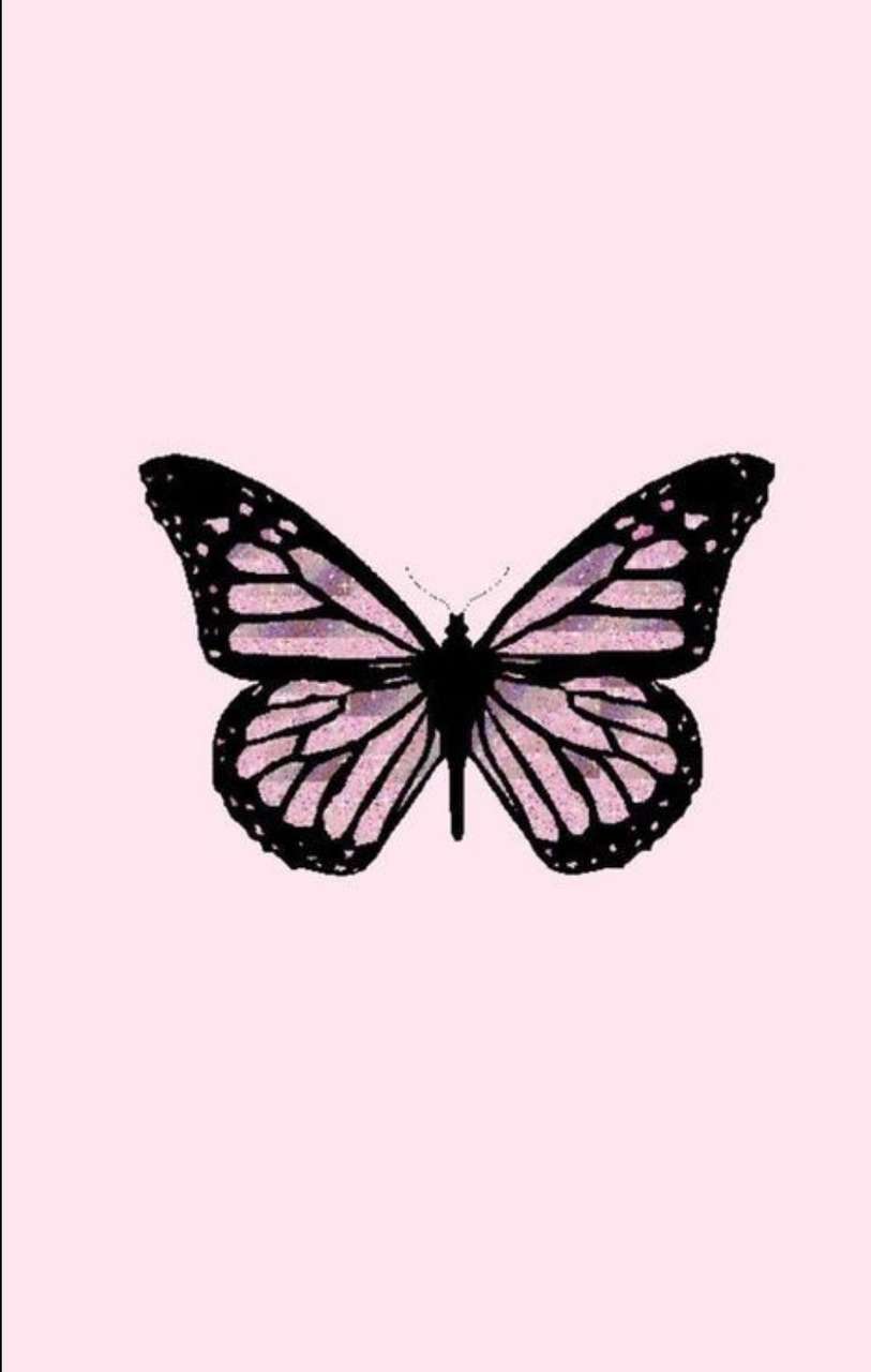 Cute Aesthetic Pink Butterfly Wallpapers - Wallpaper Cave
