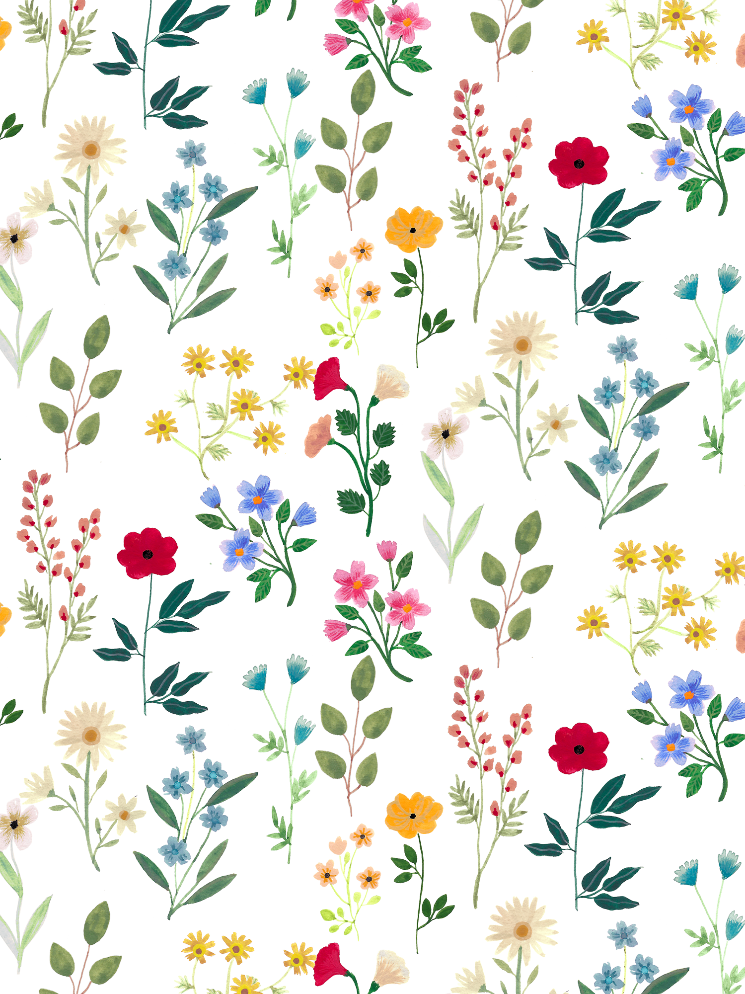 Flower Drawing Wallpaper Free Flower Drawing Background