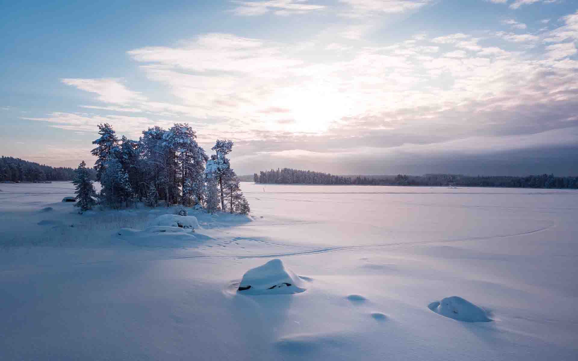 Snow ground. Winter wallpaper HD .com