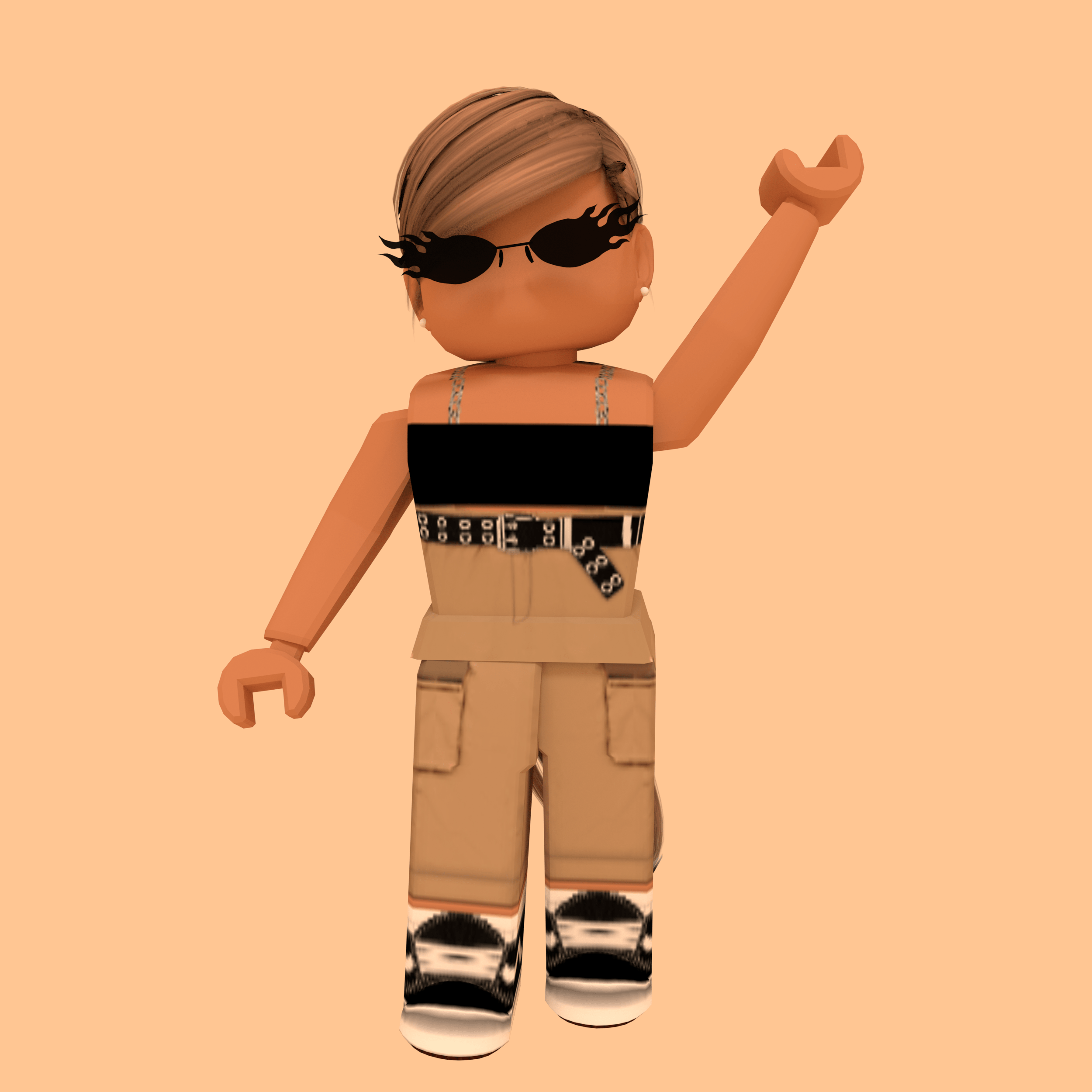 asthetic roblox girl with black hair