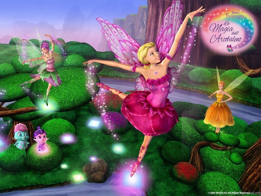 Magic Of The Rainbow Wallpaper Barbie .desktopbackground.org