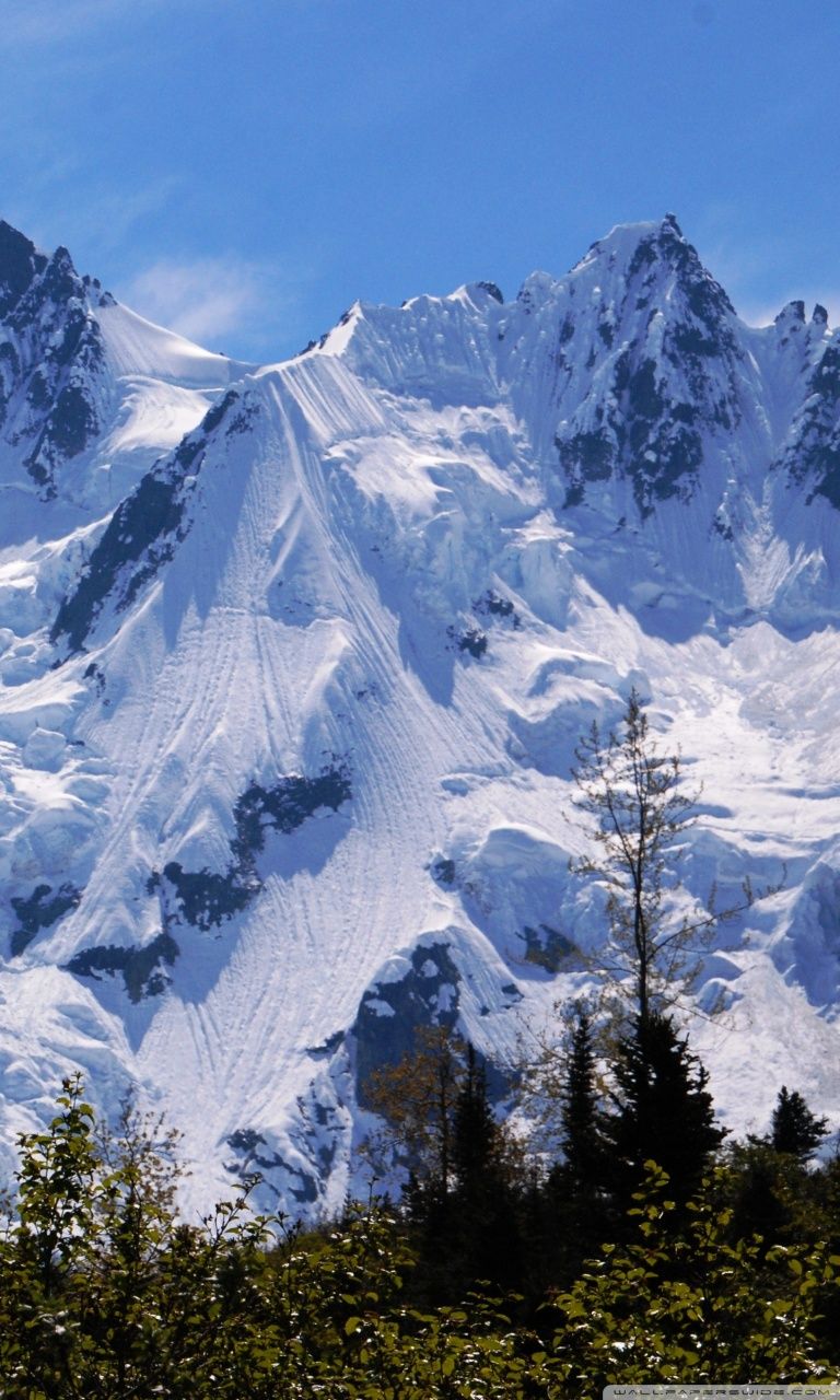 Snow Covered Mountain Ultra HD Desktop .wallpaperwide.com