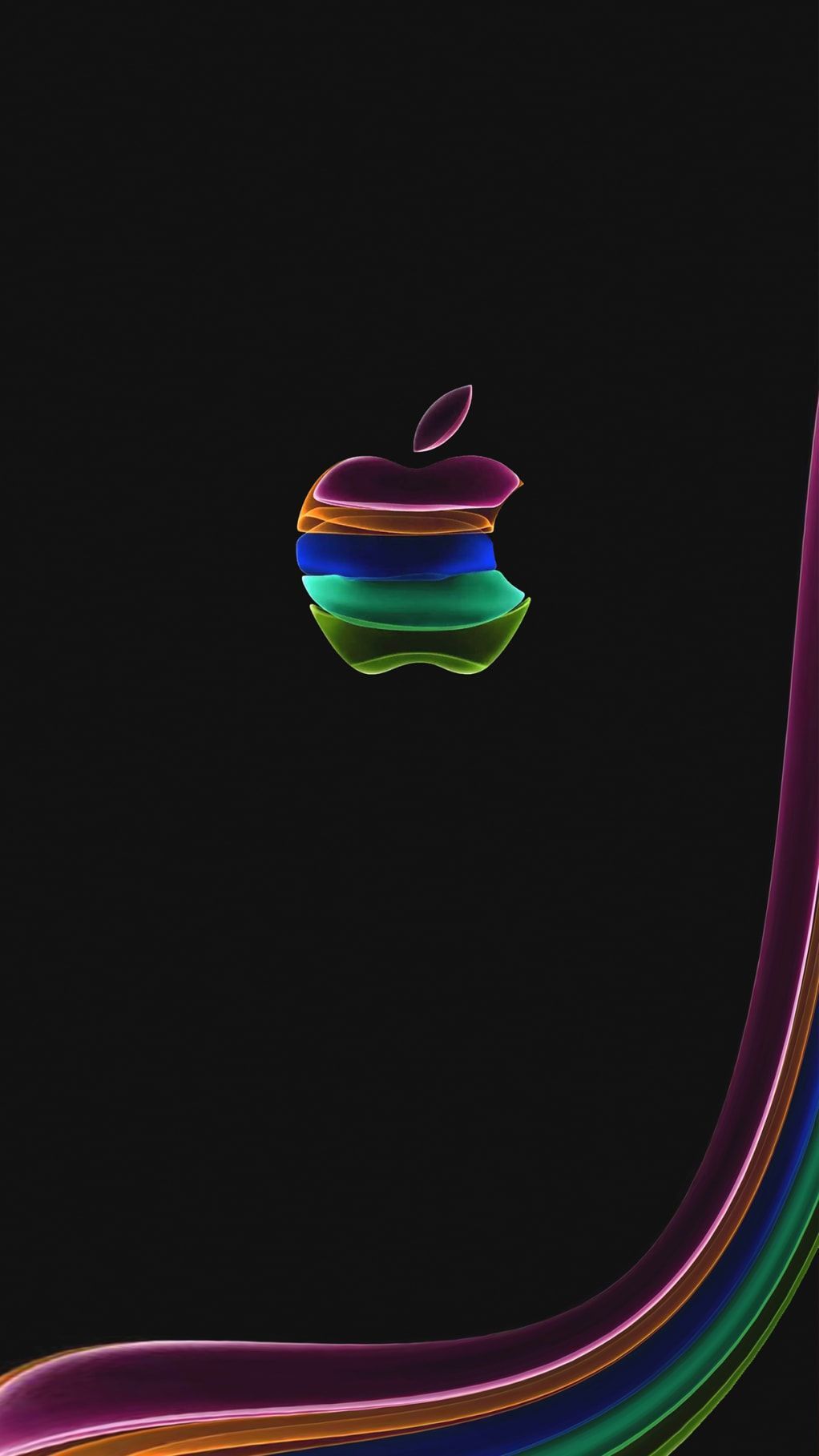 Download wallpaper 840x1336 apple event spring loaded dark logo iphone  5 iphone 5s iphone 5c ipod touch 840x1336 hd background 27148