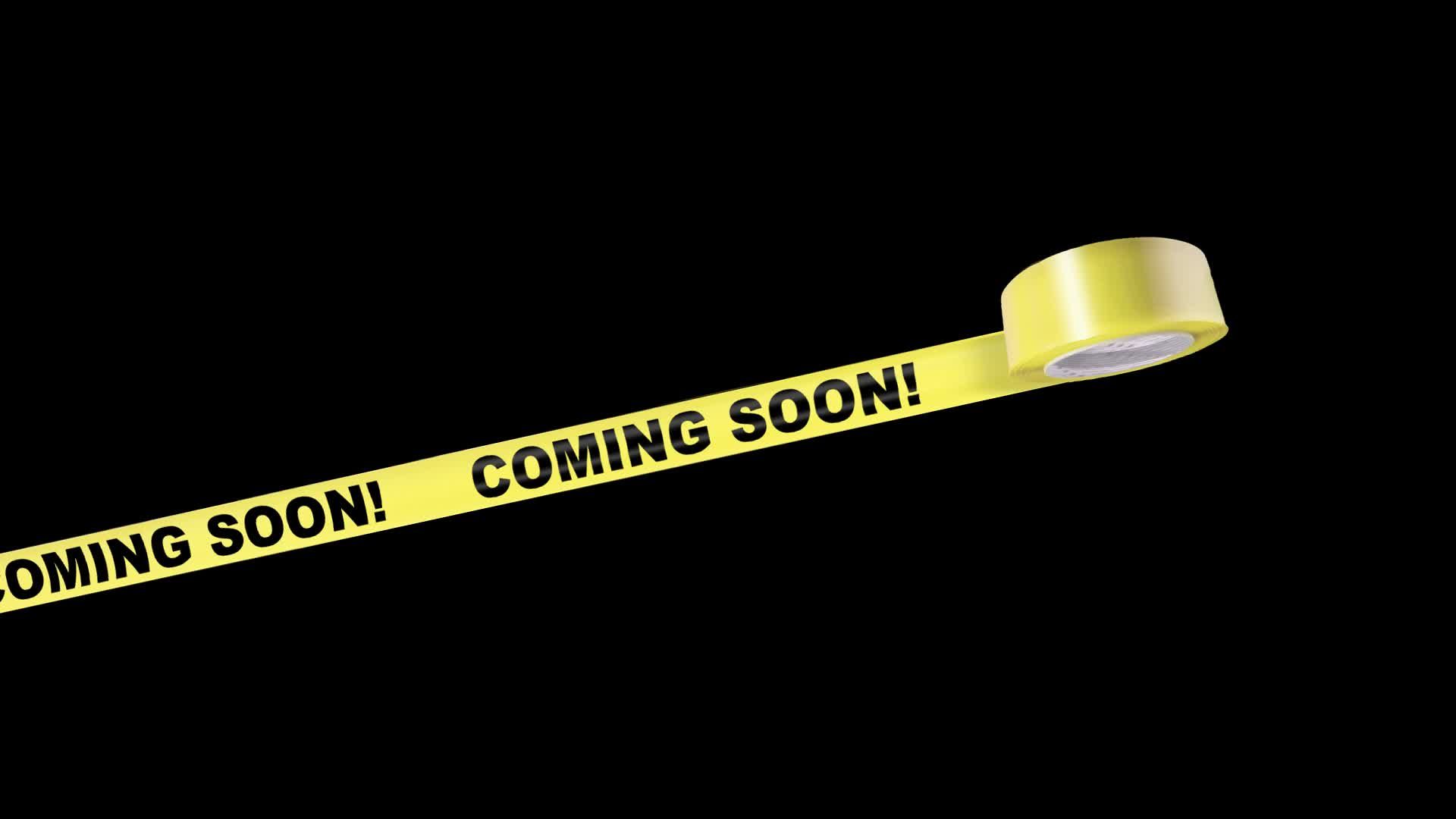 Coming Soon Caution Tape Animation With .wallpaper House.com