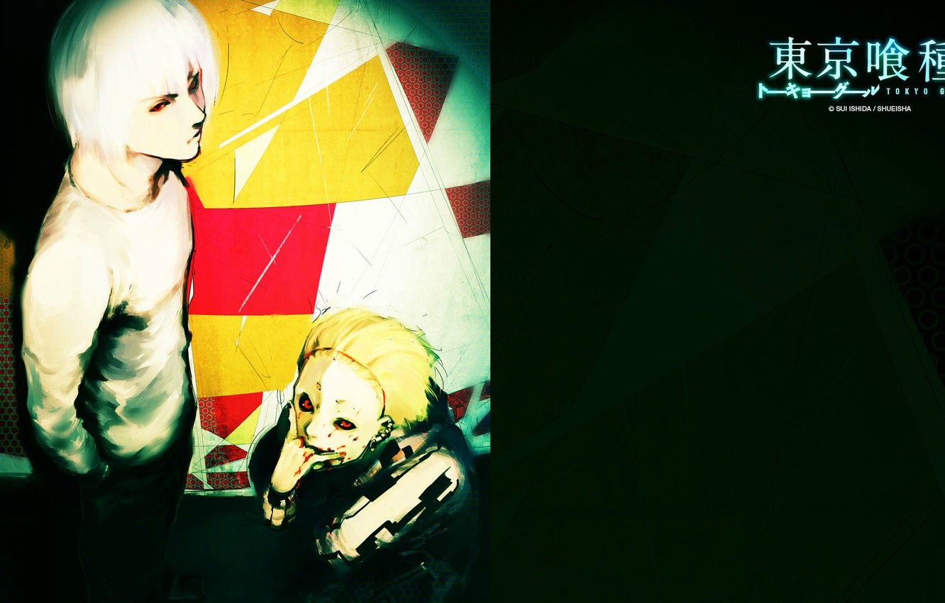 Wallpaper blood, monsters, red eyes, Tokyo Ghoul, Ken Kanek, Yomo Renji, by Sui Ishida image for desktop, section сёнэн