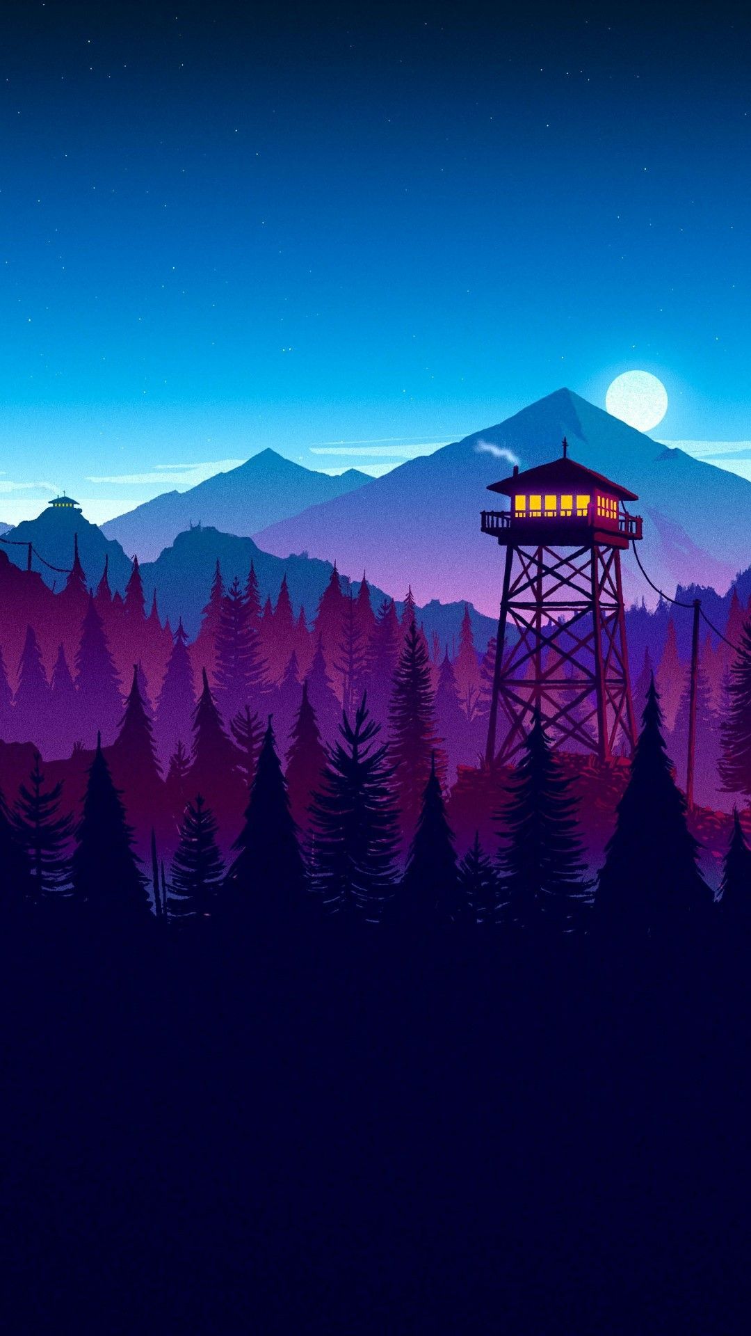 Aesthetic Cartoon Mountain View Wallpapers - Wallpaper Cave