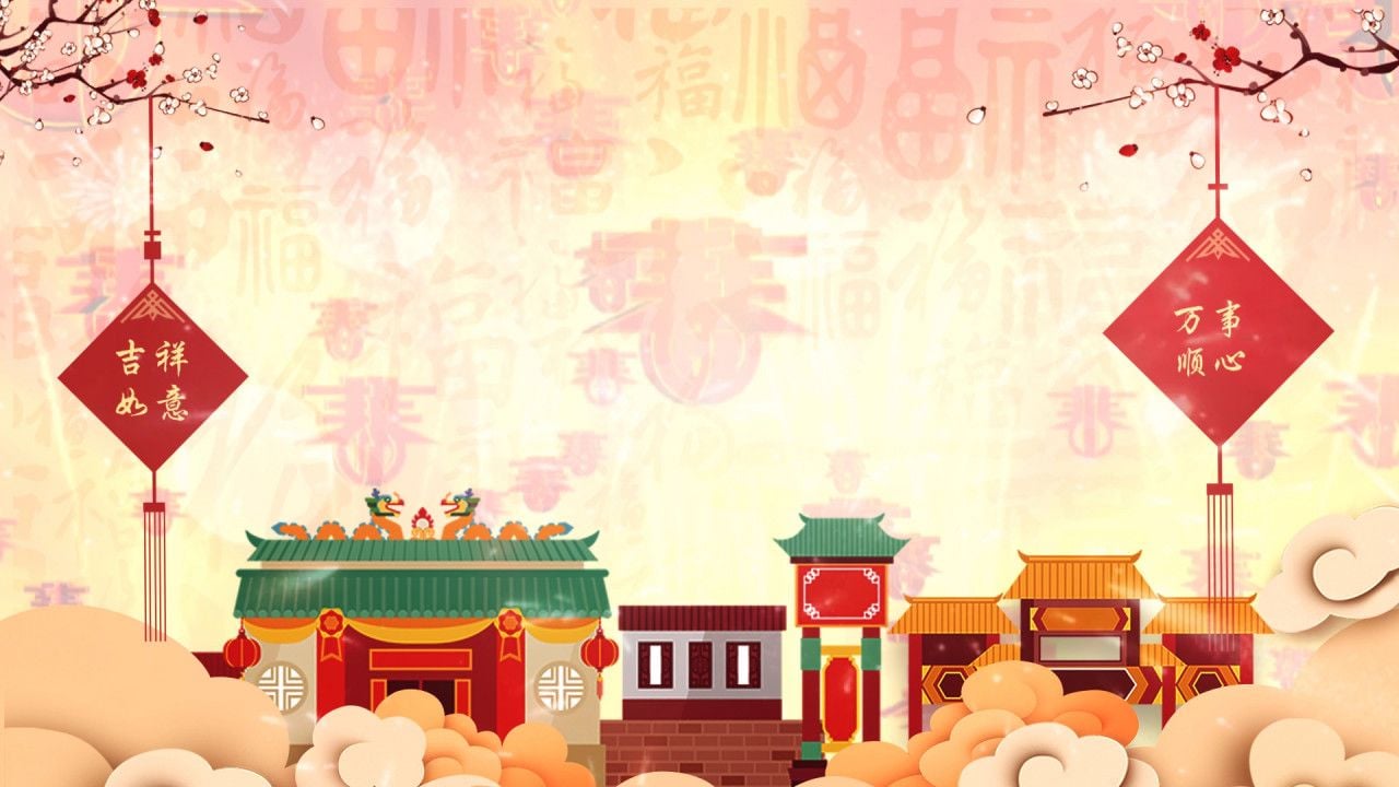 Cute Chinese New Year Background .motionarray.com
